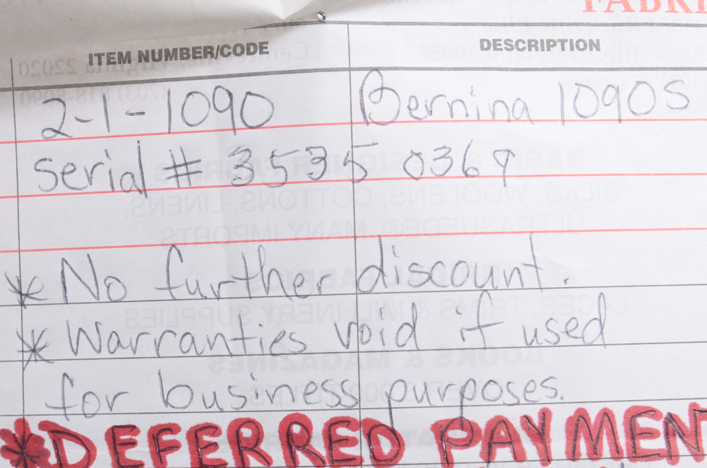 Bernina Sewing Machine