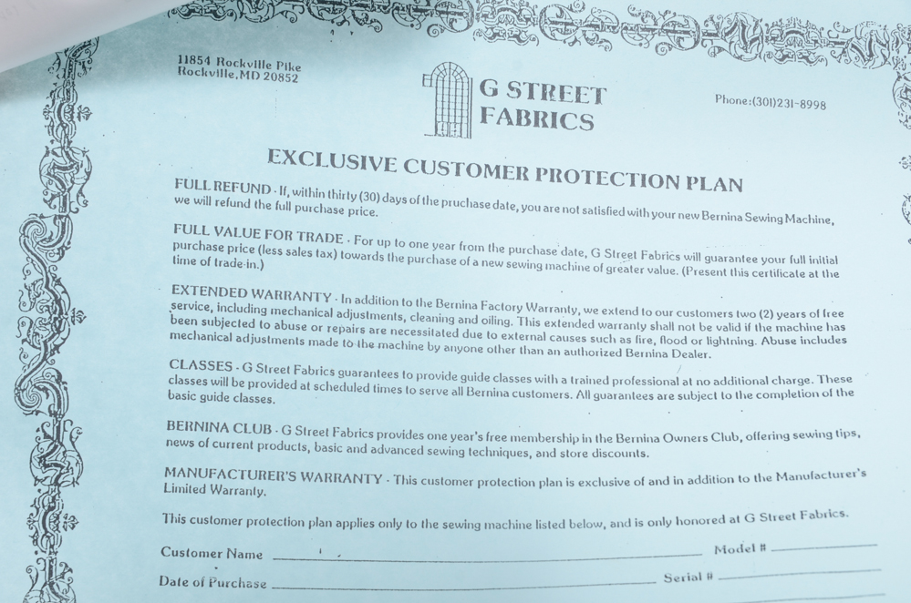 Bernina Sewing Machine