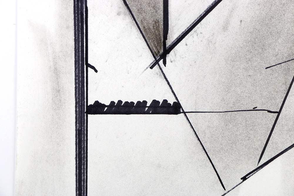 Ricardo Morin Mixed Media Sketch on Paper