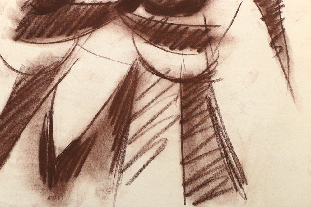 Collection of Ricardo Morin Pastel Sketches on Paper