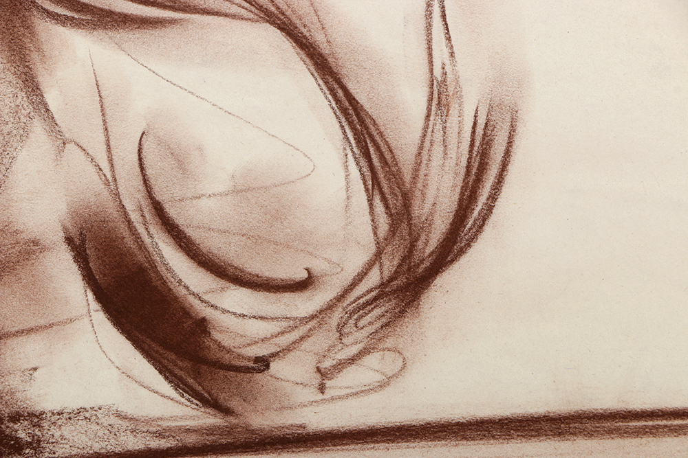 Collection of Ricardo Morin Pastel Sketches on Paper