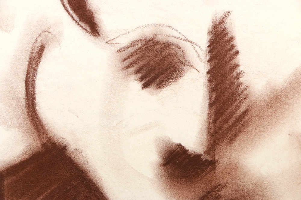 Collection of Ricardo Morin Pastel Sketches on Paper