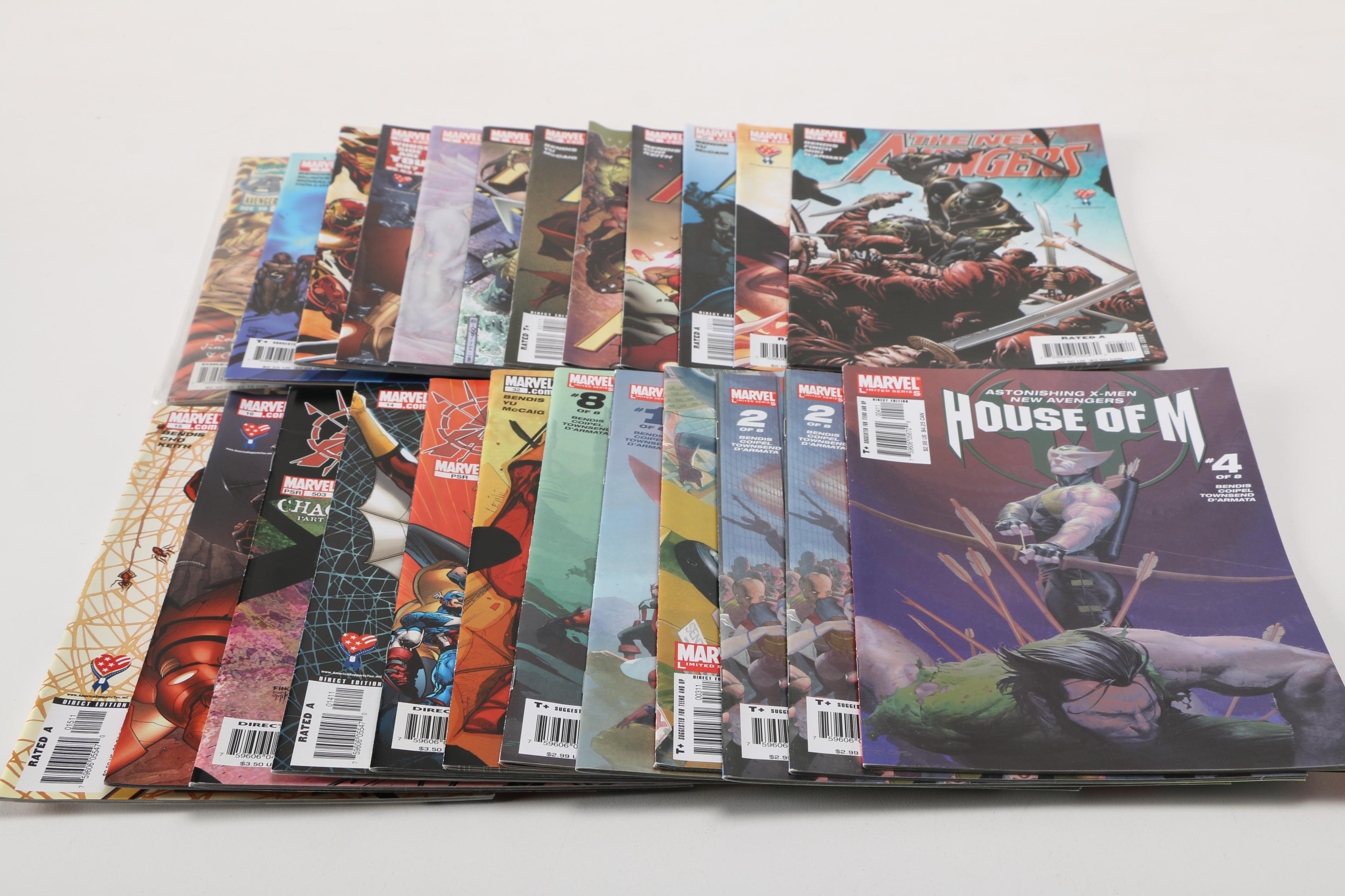 Modern Age Marvel Comic Books Featuring "The New Avengers"