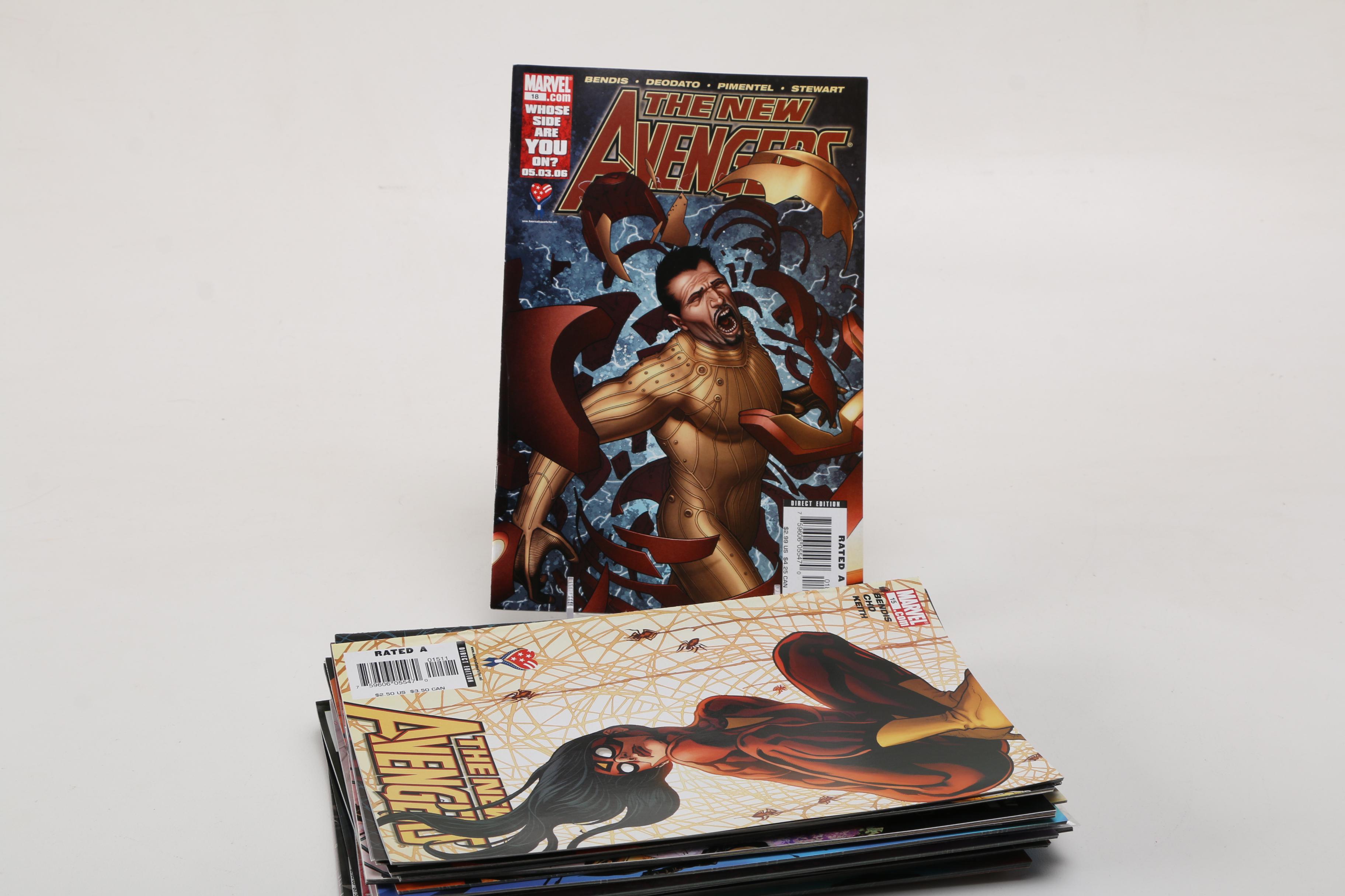 Modern Age Marvel Comic Books Featuring "The New Avengers"