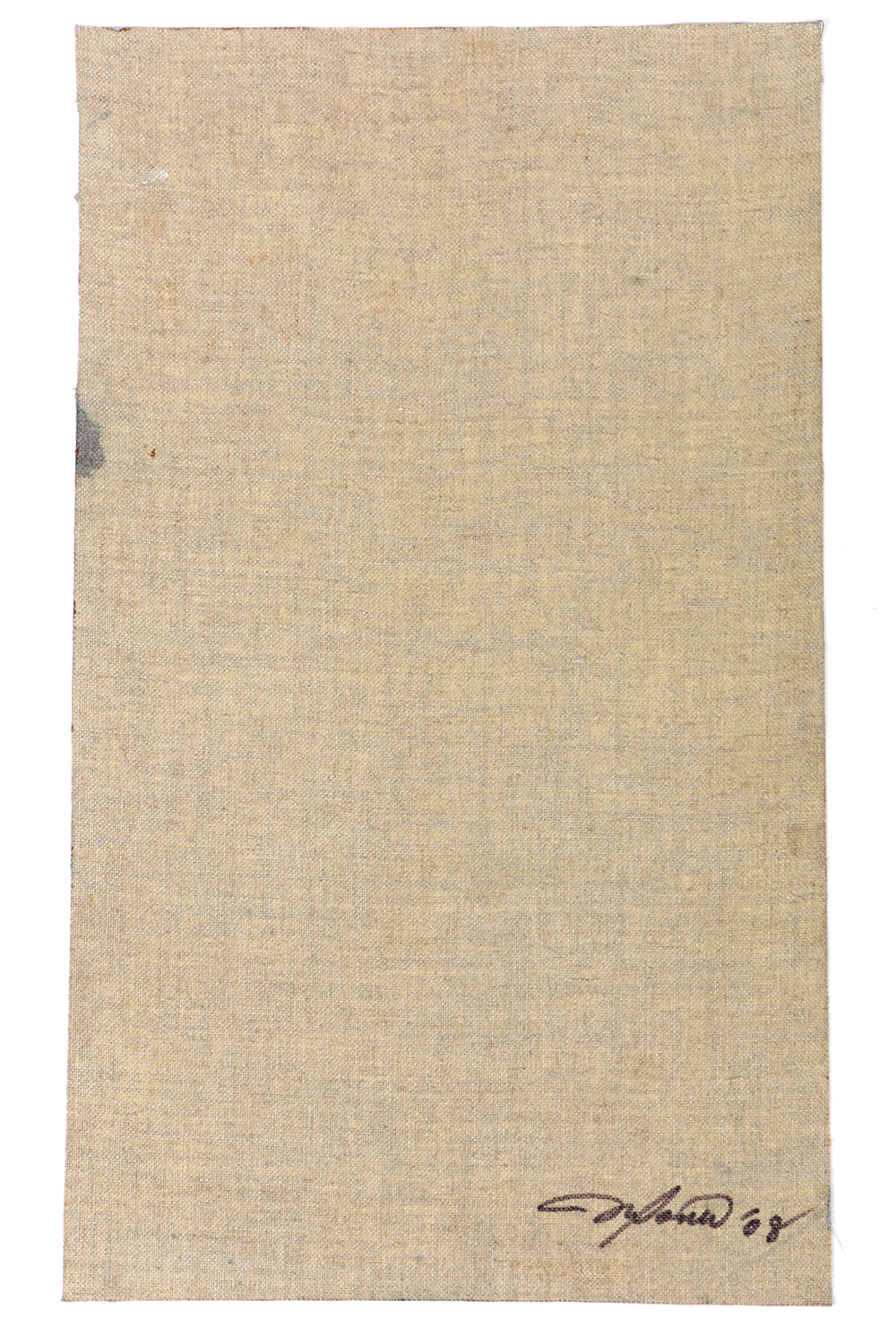 Ricardo Morin Oil Painting on Unstretched Linen of an Abstract Scene