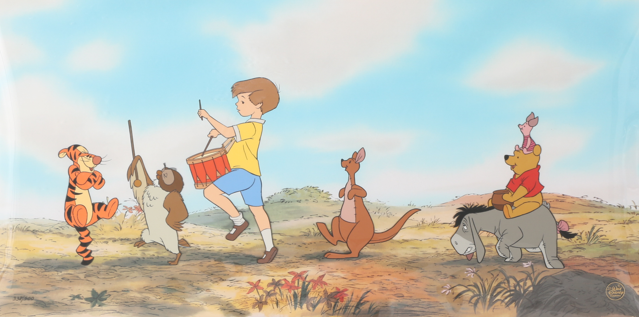Limited Edition Walt Disney Cel "Pooh Bear Parade"