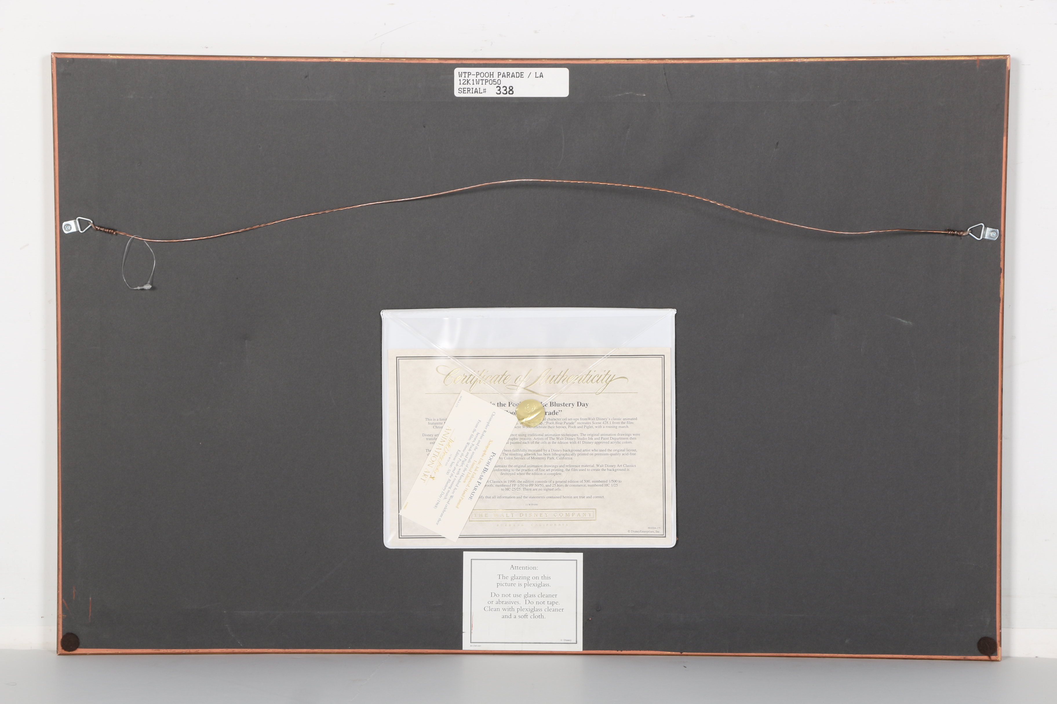 Limited Edition Walt Disney Cel "Pooh Bear Parade"