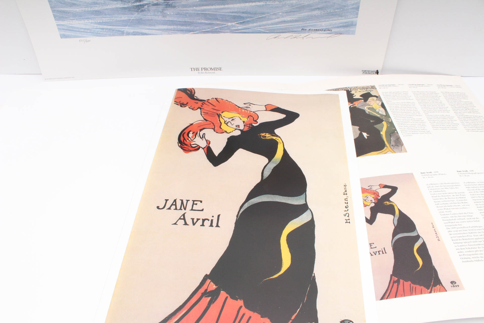 Art Print Collection Including Toulouse Lautrec Posters