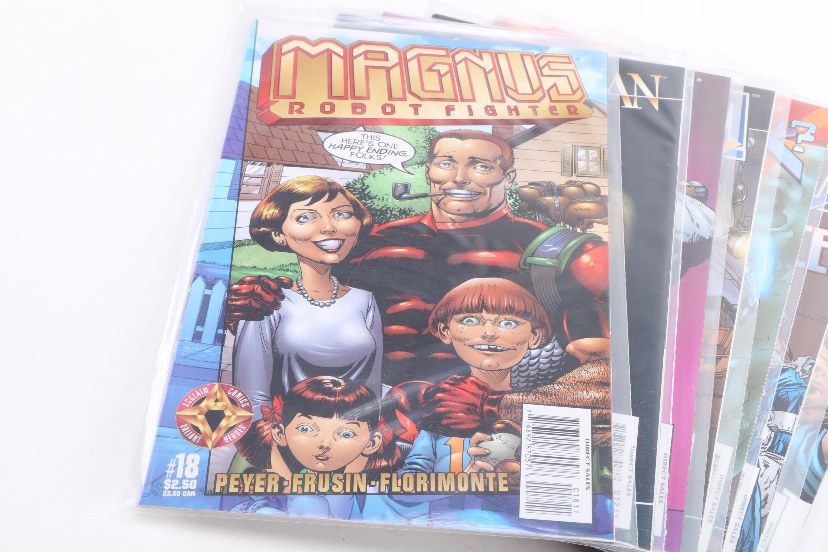 Acclaim Comics Featuring "Magnus Robot Fighter" and "Shadow Man"
