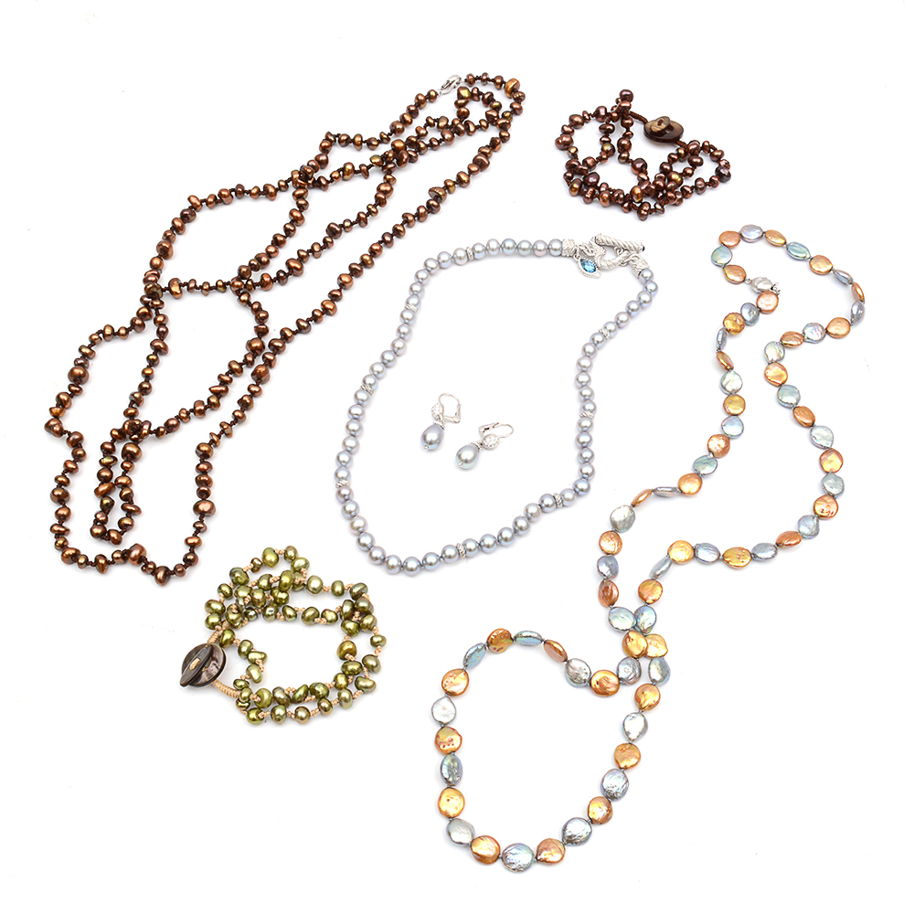 Colored Costume Pearl Jewelry