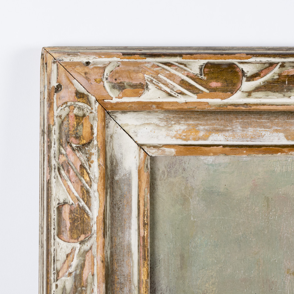 Allen Glicksman Mid-century Portrait Oil on Board