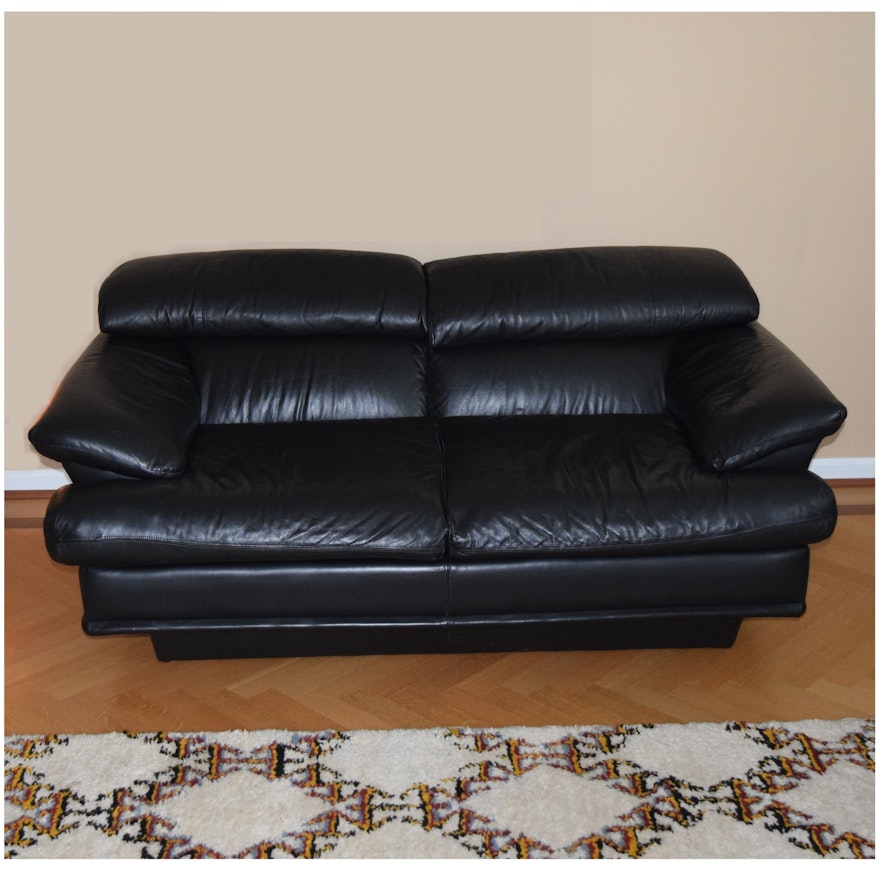 Black Leather Sofa