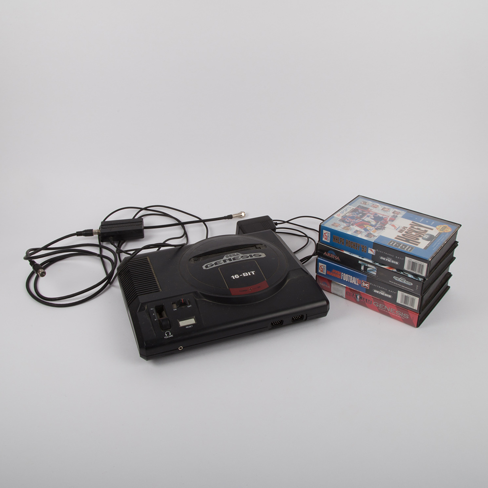 Sega Genesis 16-Bit Console With Video Games