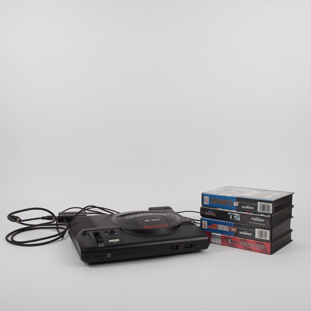 Sega Genesis 16-Bit Console With Video Games