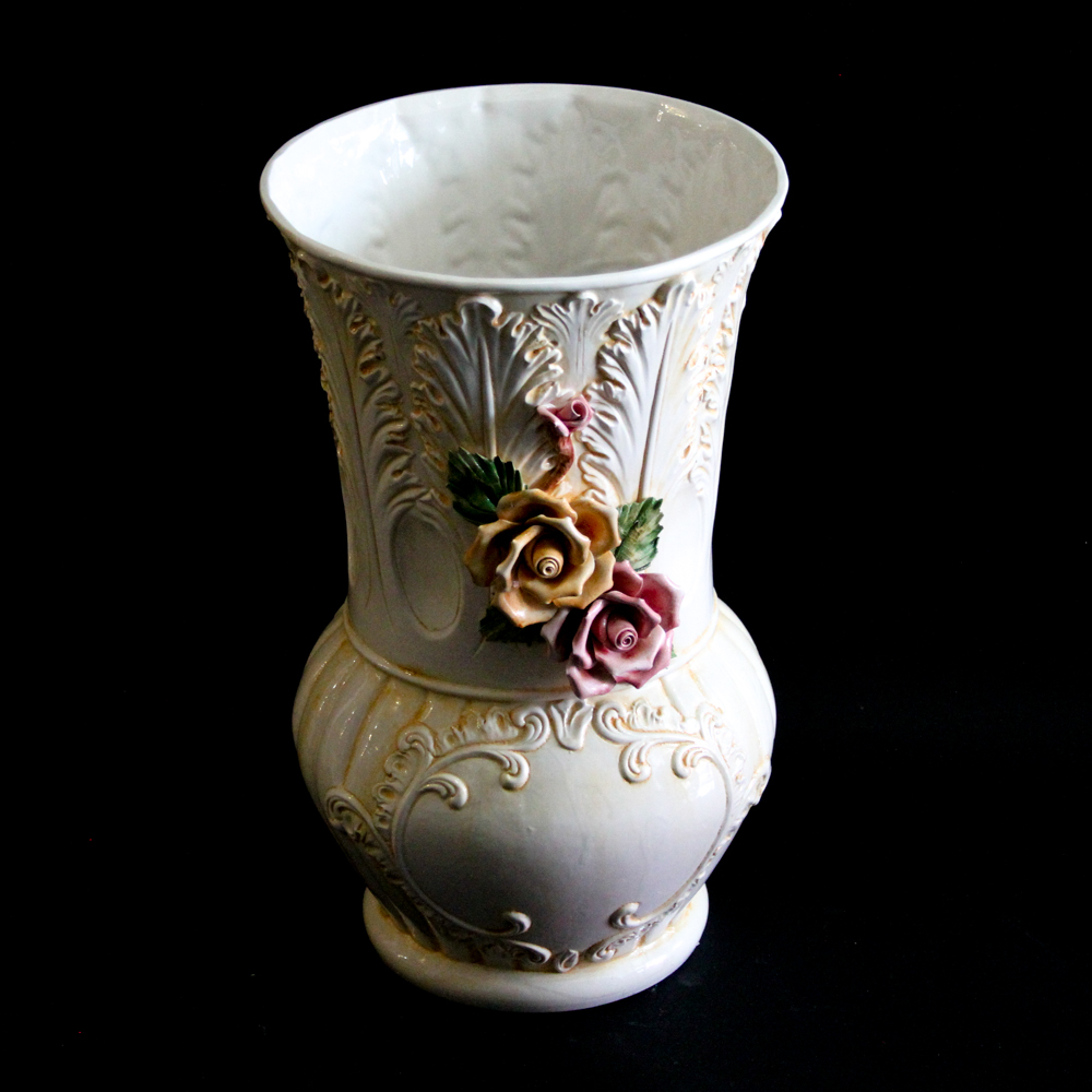 Capodimonte-Style Planter, Made in Italy