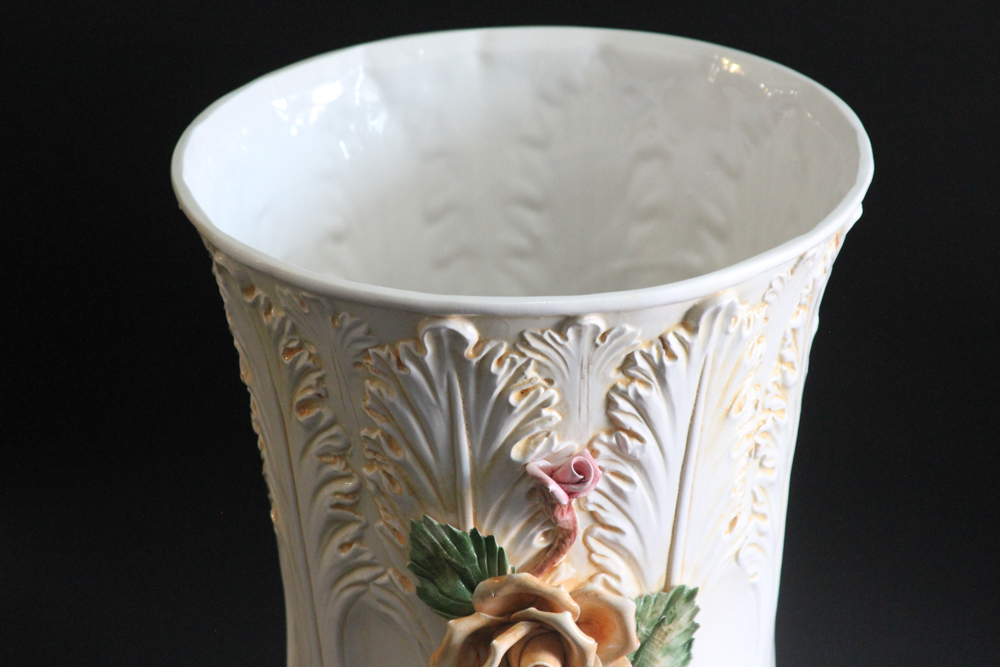 Capodimonte-Style Planter, Made in Italy