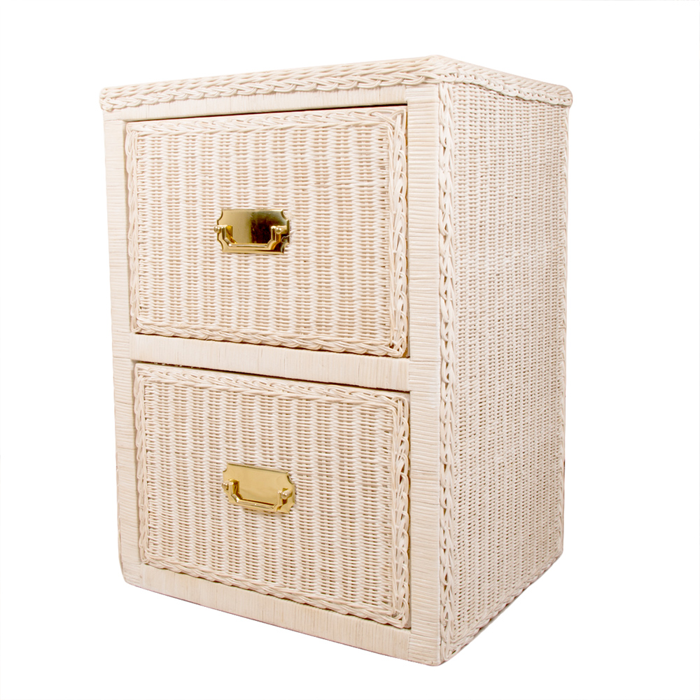 Wicker Filing Cabinet