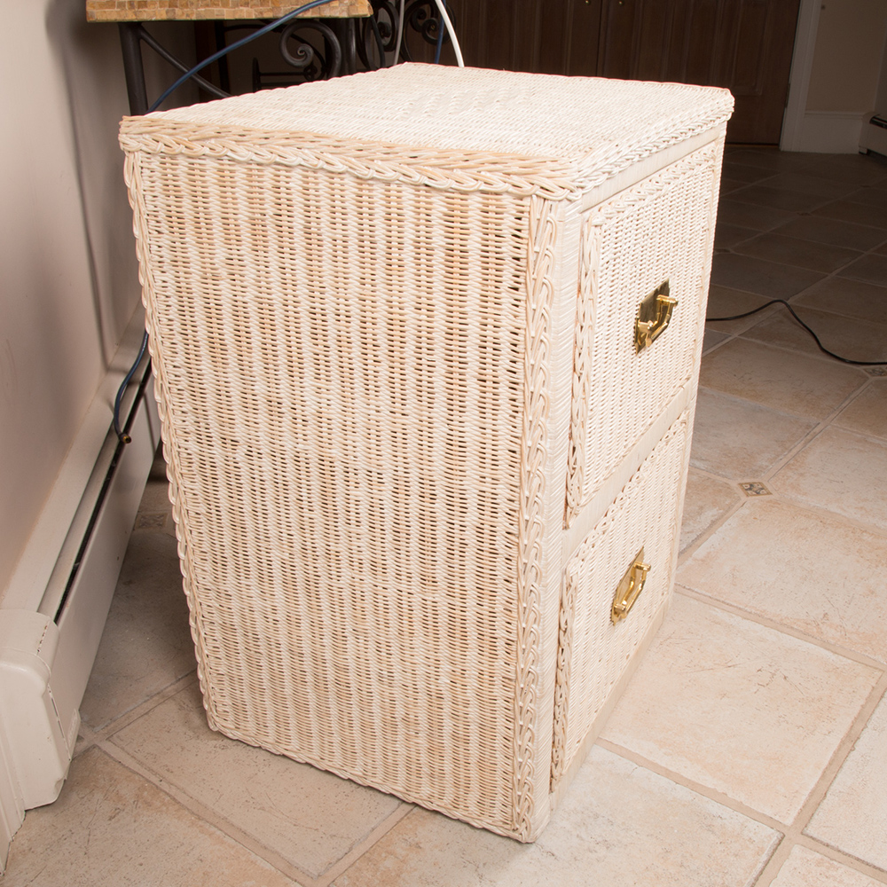 Wicker Filing Cabinet
