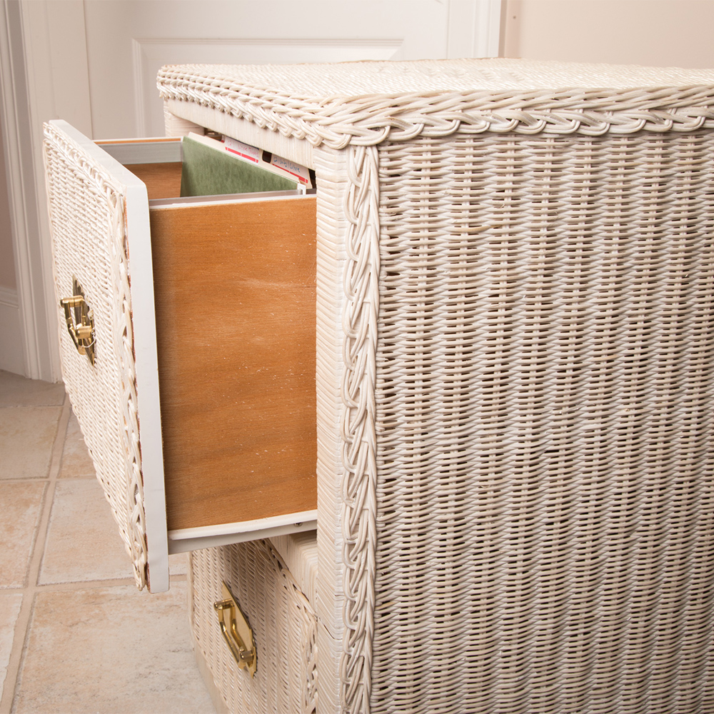 Wicker Filing Cabinet