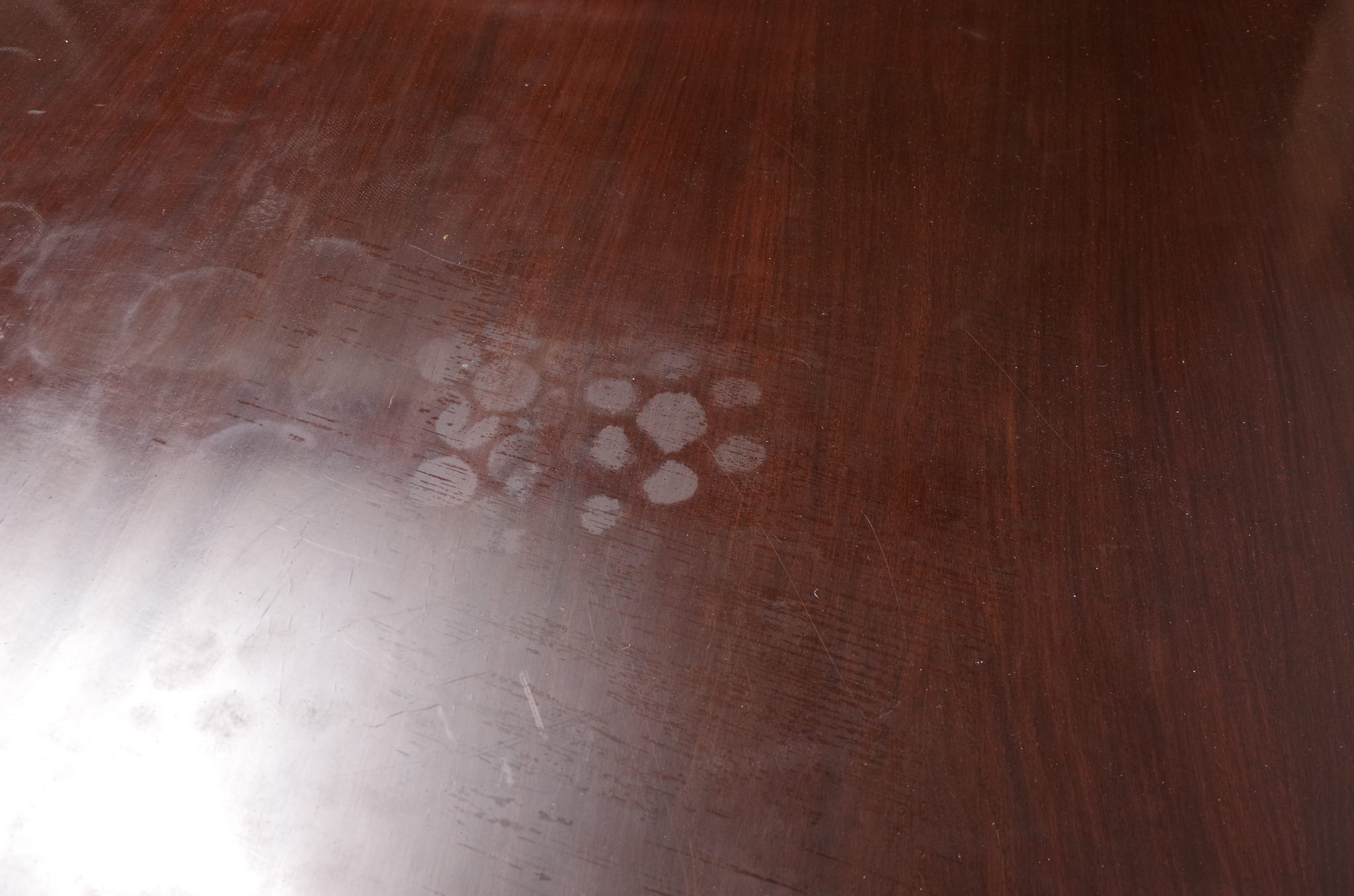 Queen Anne Style Oval Dining Table and Six Chairs