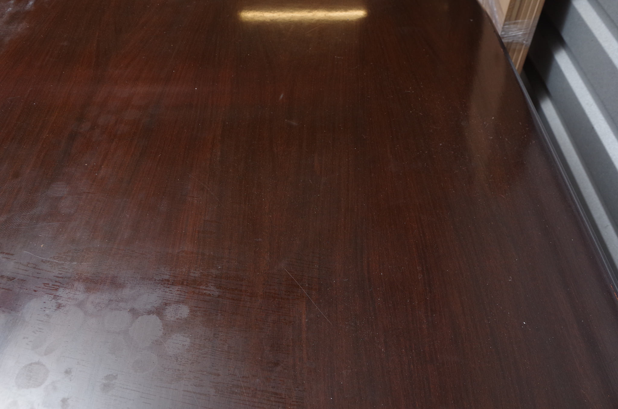 Queen Anne Style Oval Dining Table and Six Chairs