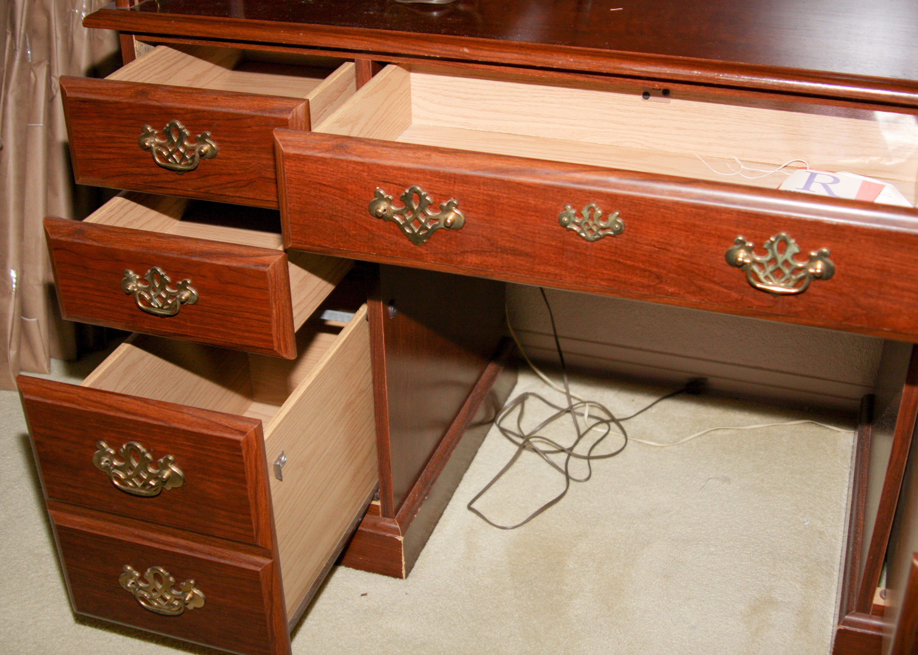 Roll-top Desk and Chair From Riverside Furniture