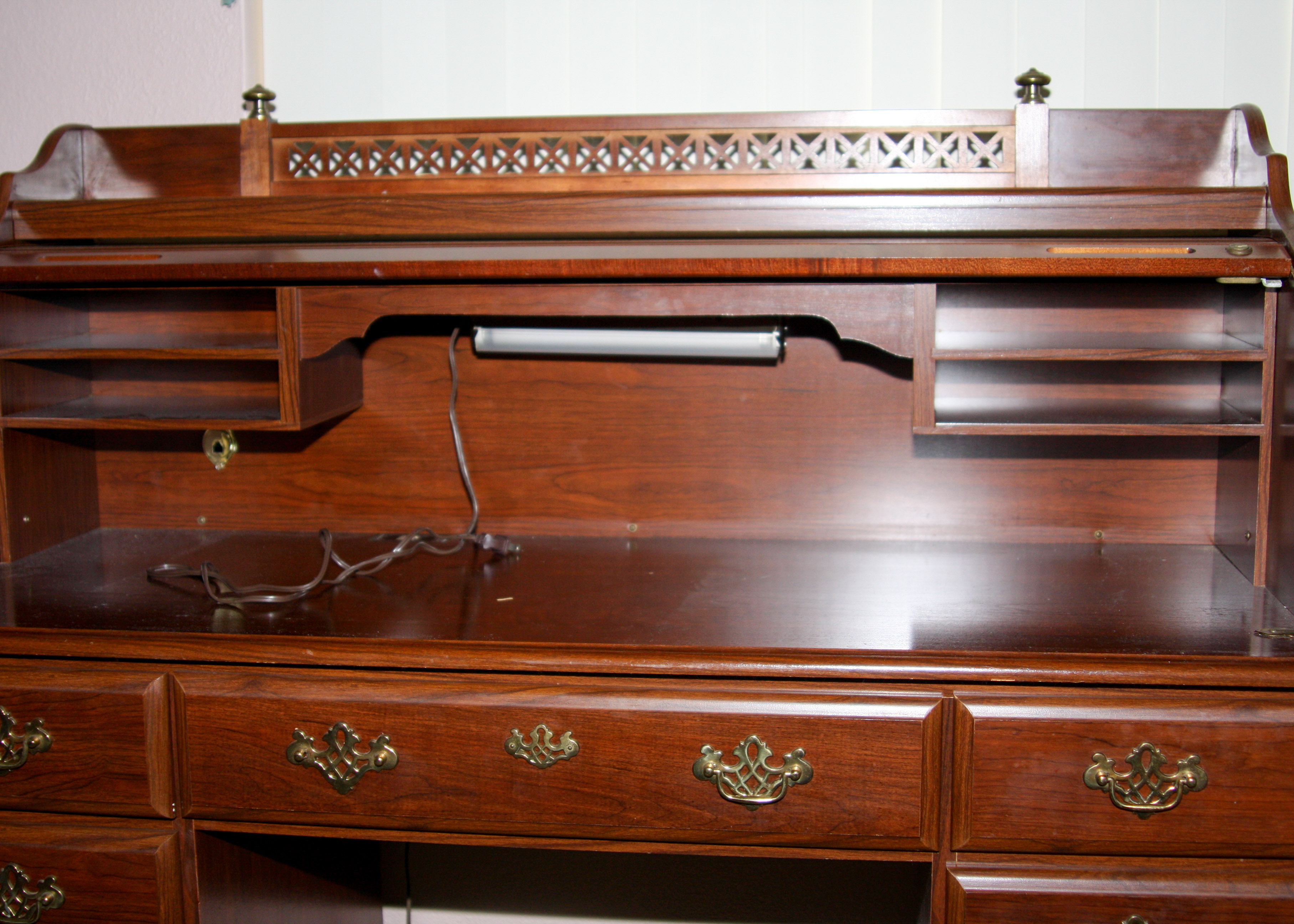 Roll-top Desk and Chair From Riverside Furniture