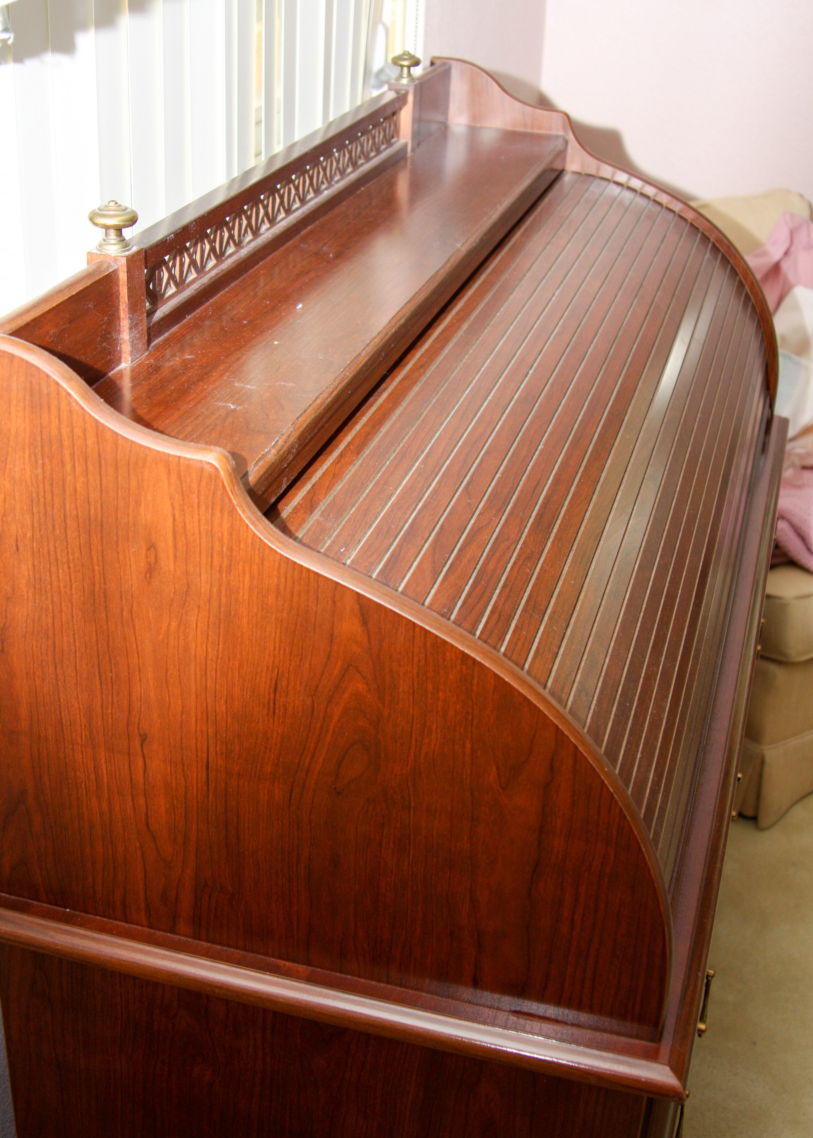 Roll-top Desk and Chair From Riverside Furniture