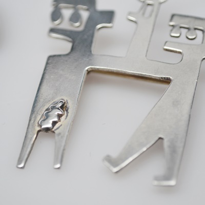 Two Sterling Brooches by Mik Stousland