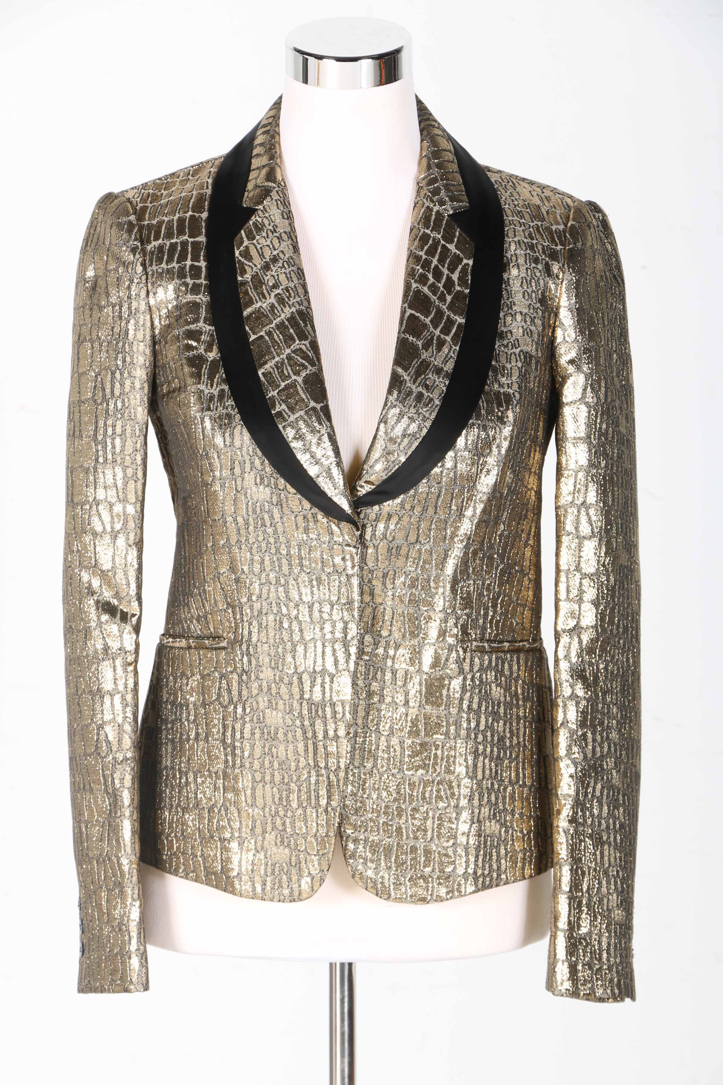 Diane Von Furstenberg Women's Gold Tone Blazer