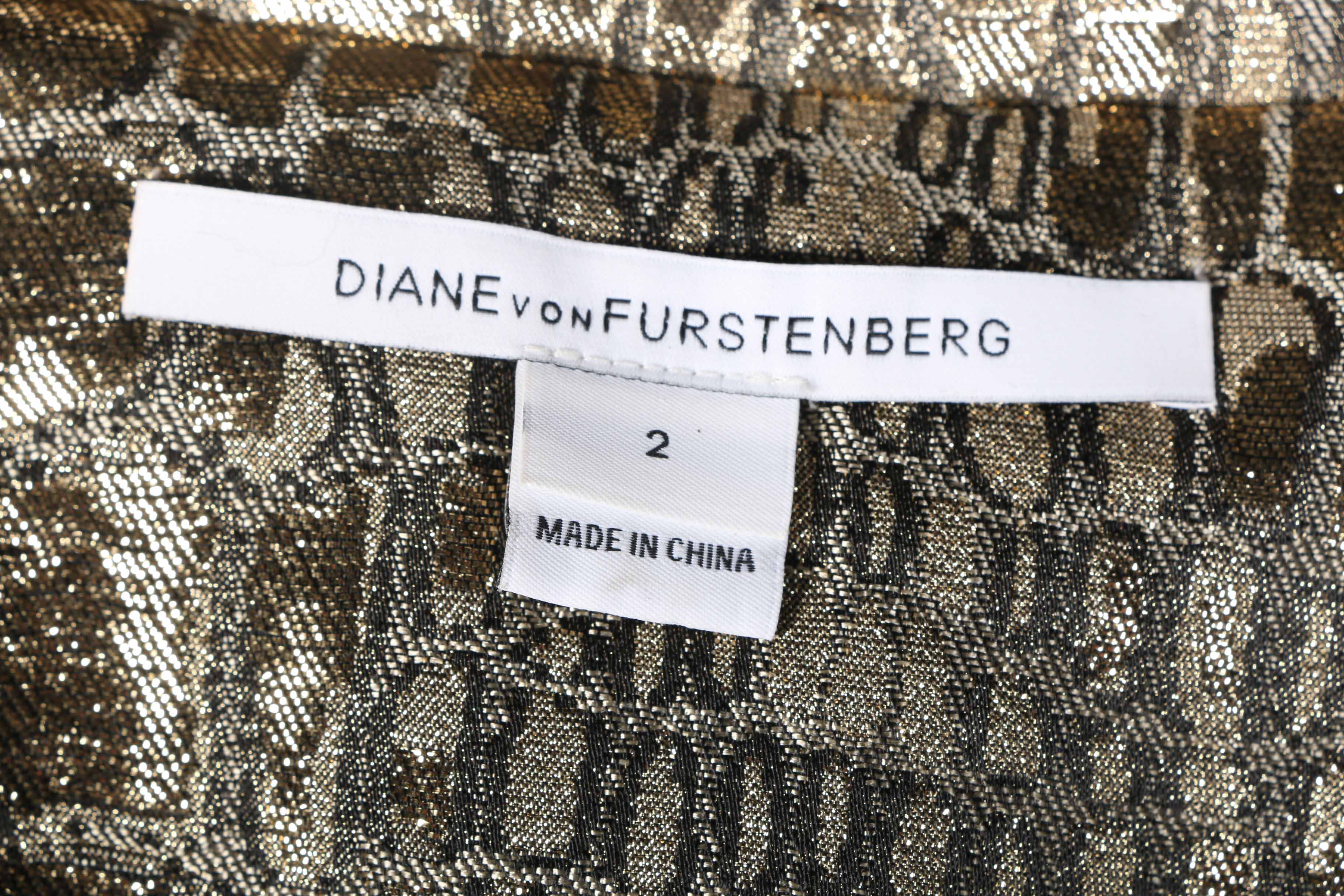 Diane Von Furstenberg Women's Gold Tone Blazer