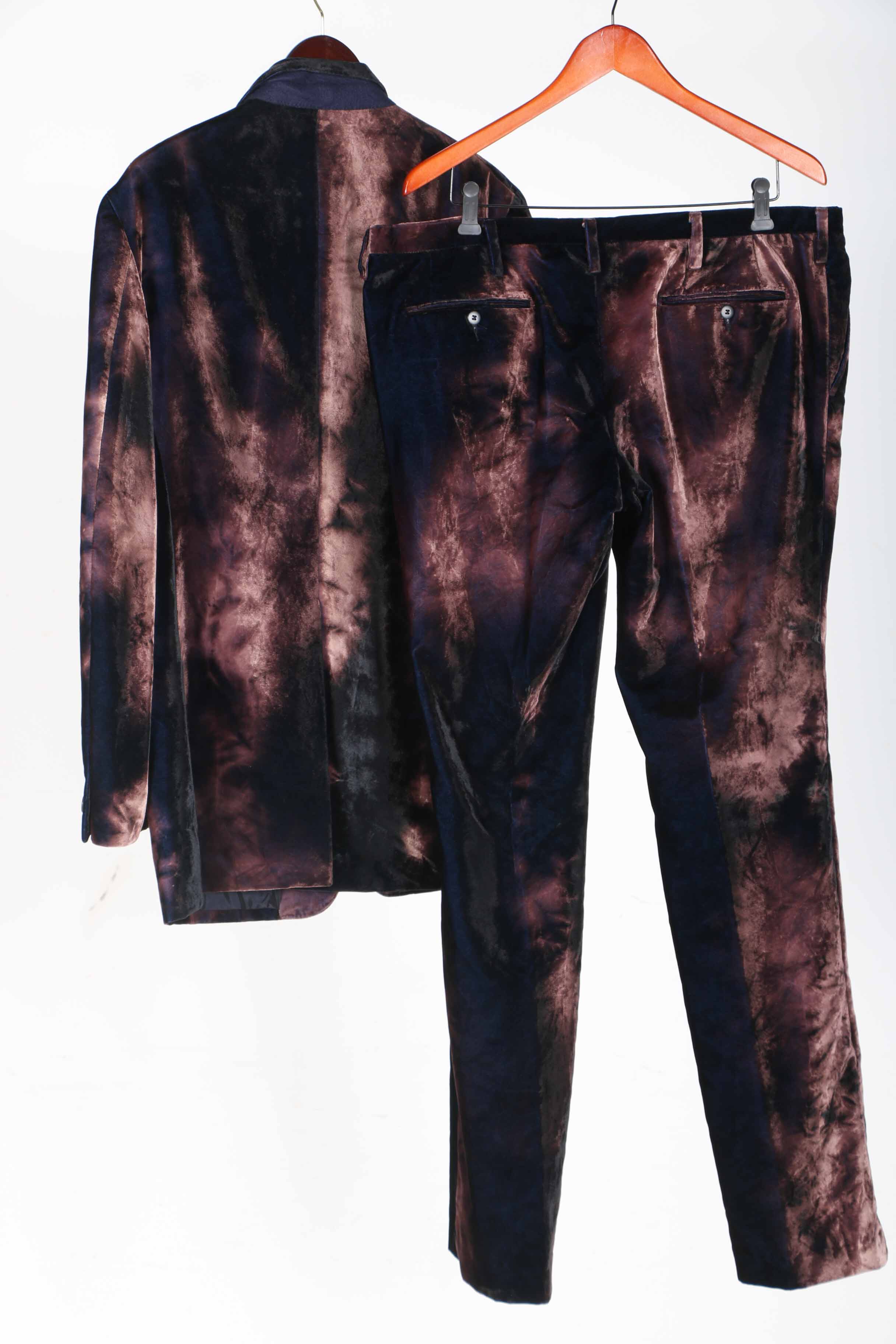 Romeo Gigli Crushed Velvet Suit
