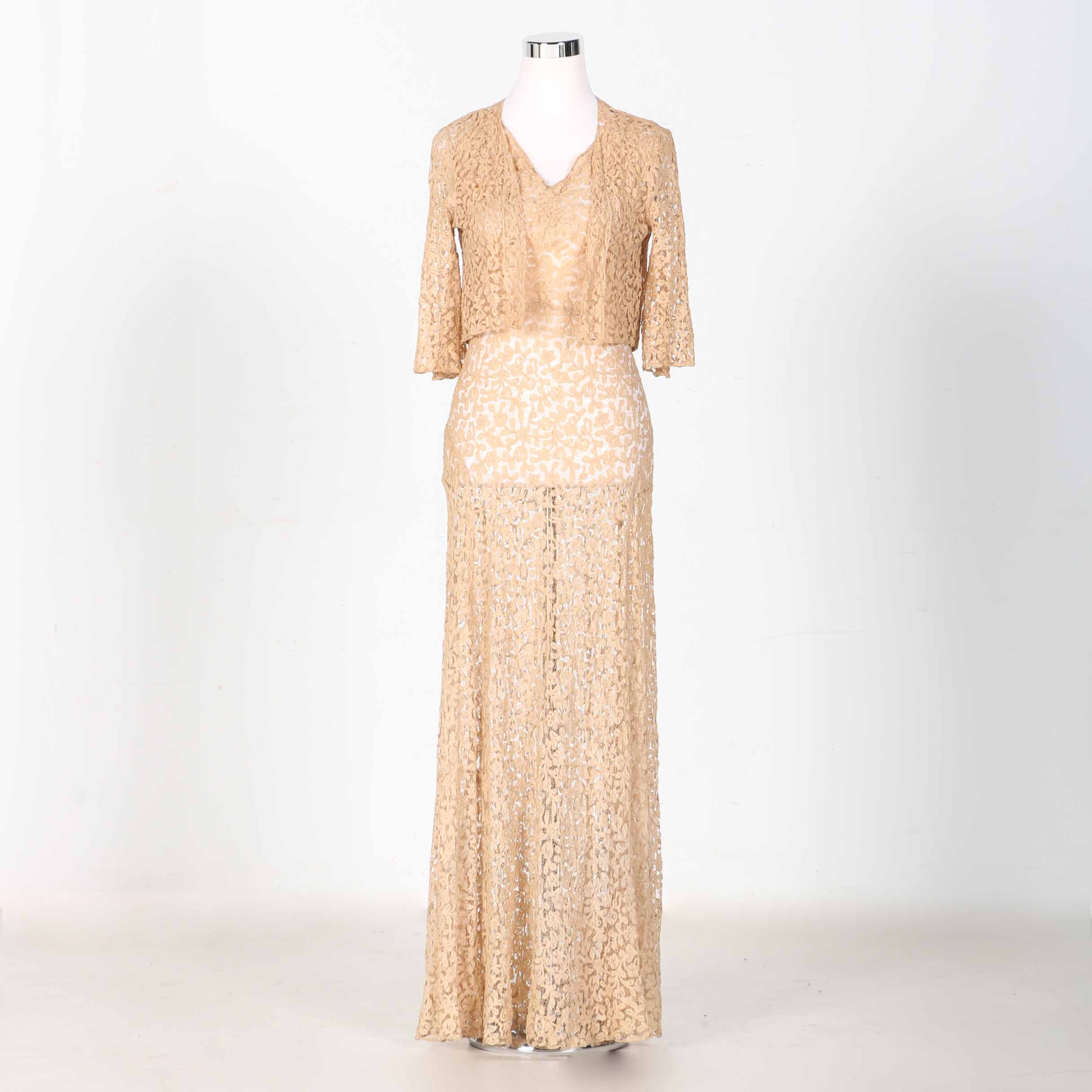 Lace Gown and Jacket