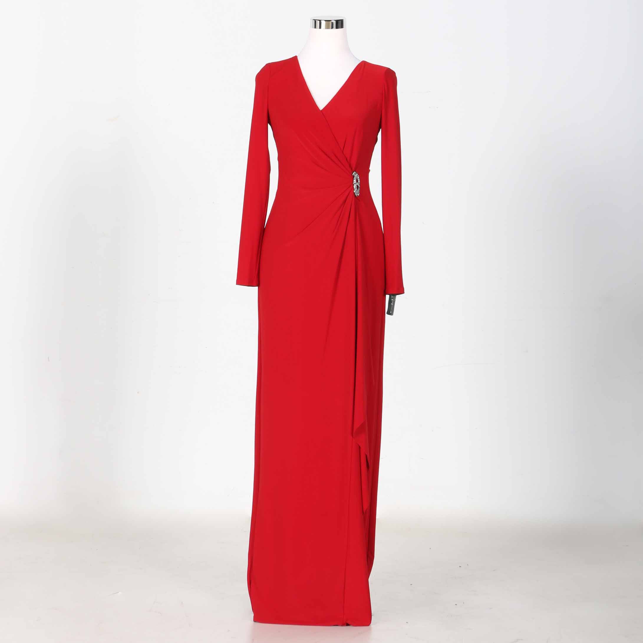 Ralph Lauren Women's Red Evening Dress