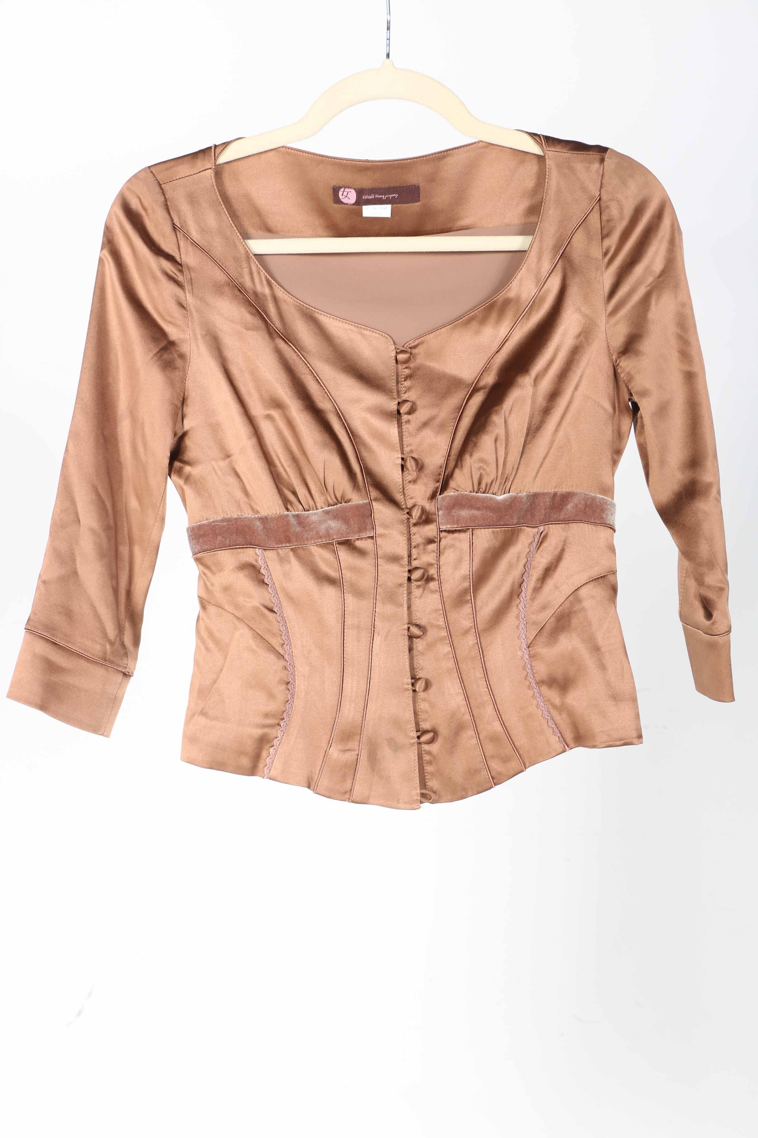 Korean Made Copper Tone Dress And Jacket