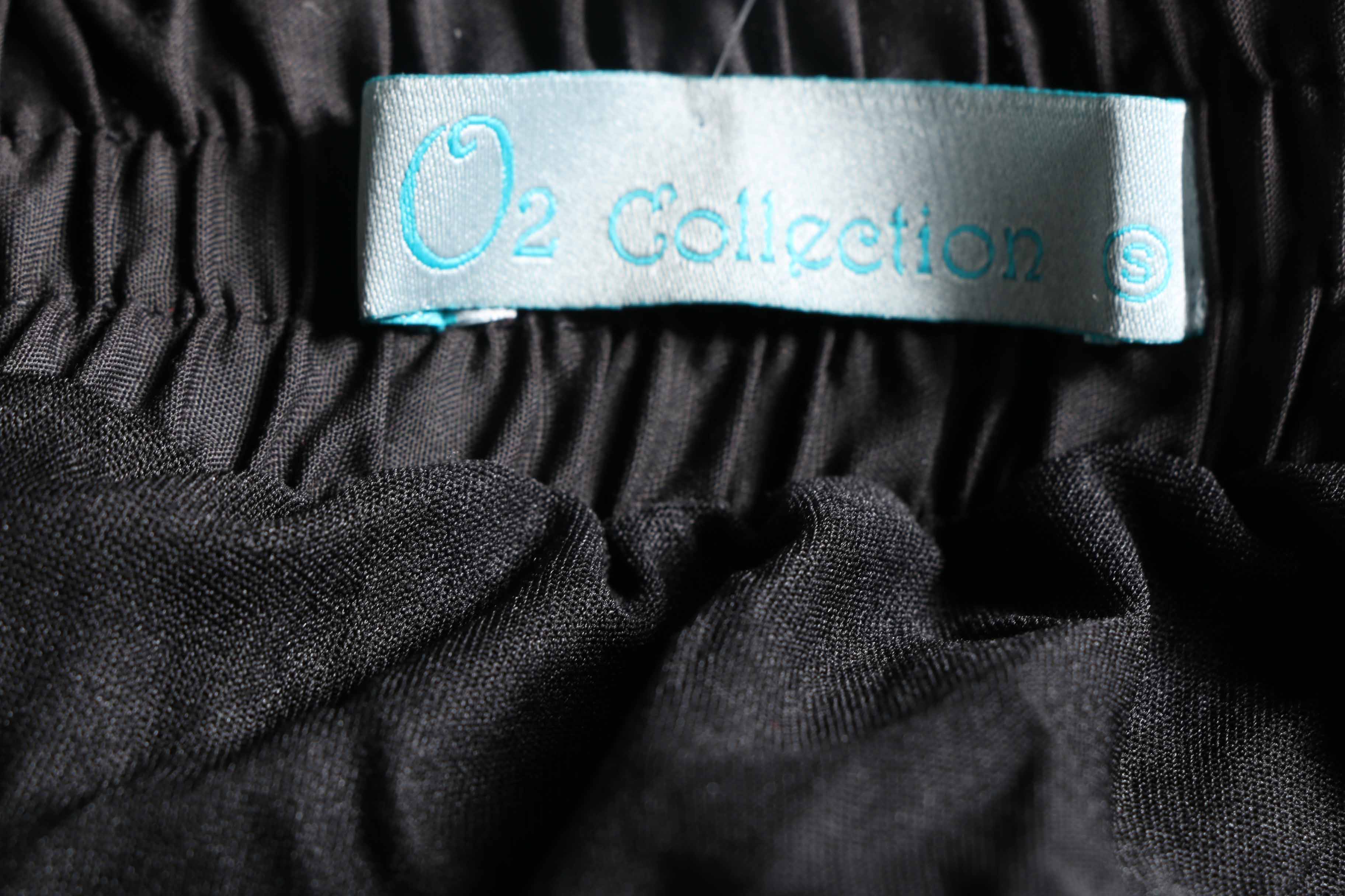 1980s Style Black Ruffled Bustier Top And Tulle Skirt