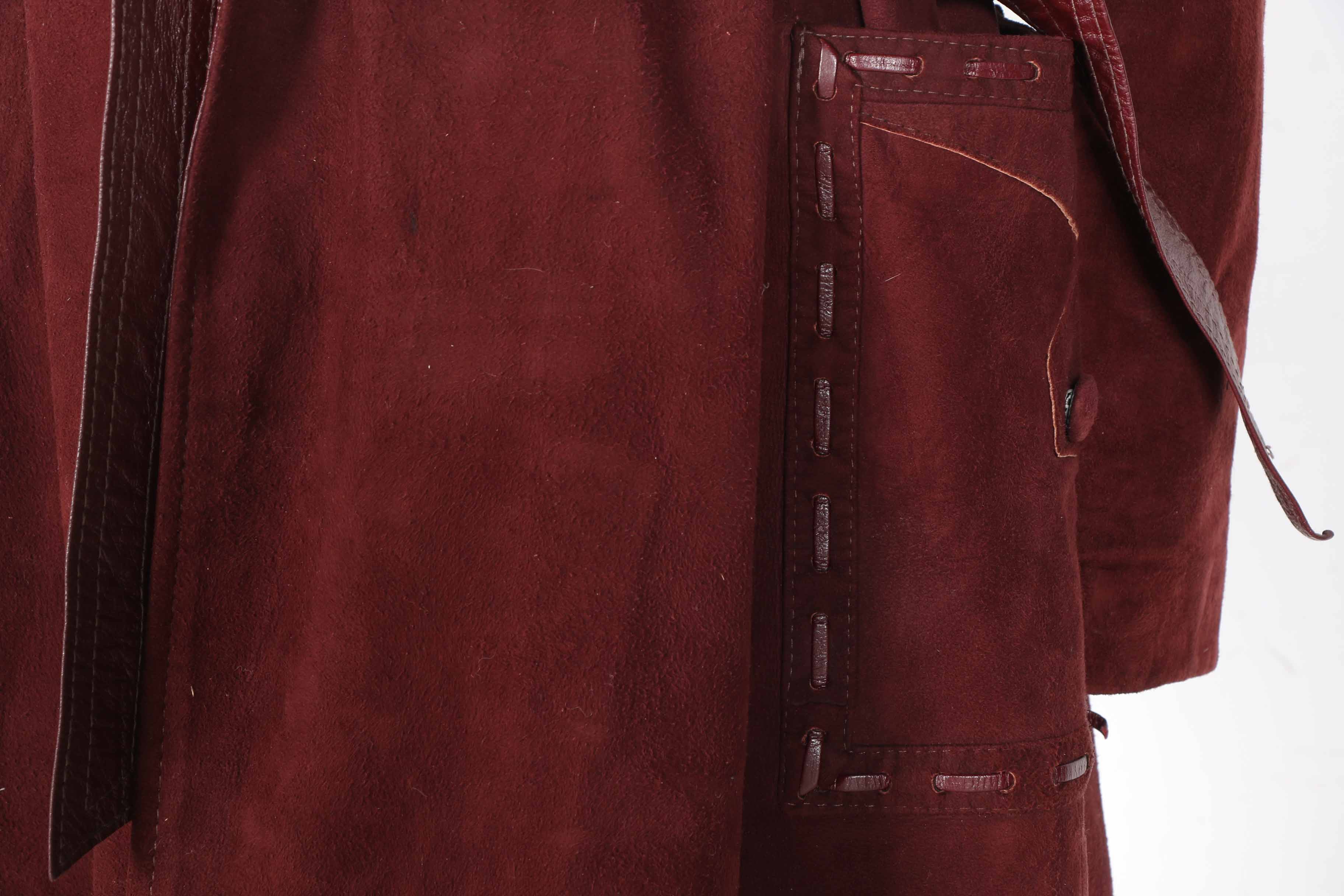 Charlotte's-West of Akron Suede and Fox Fur Coat