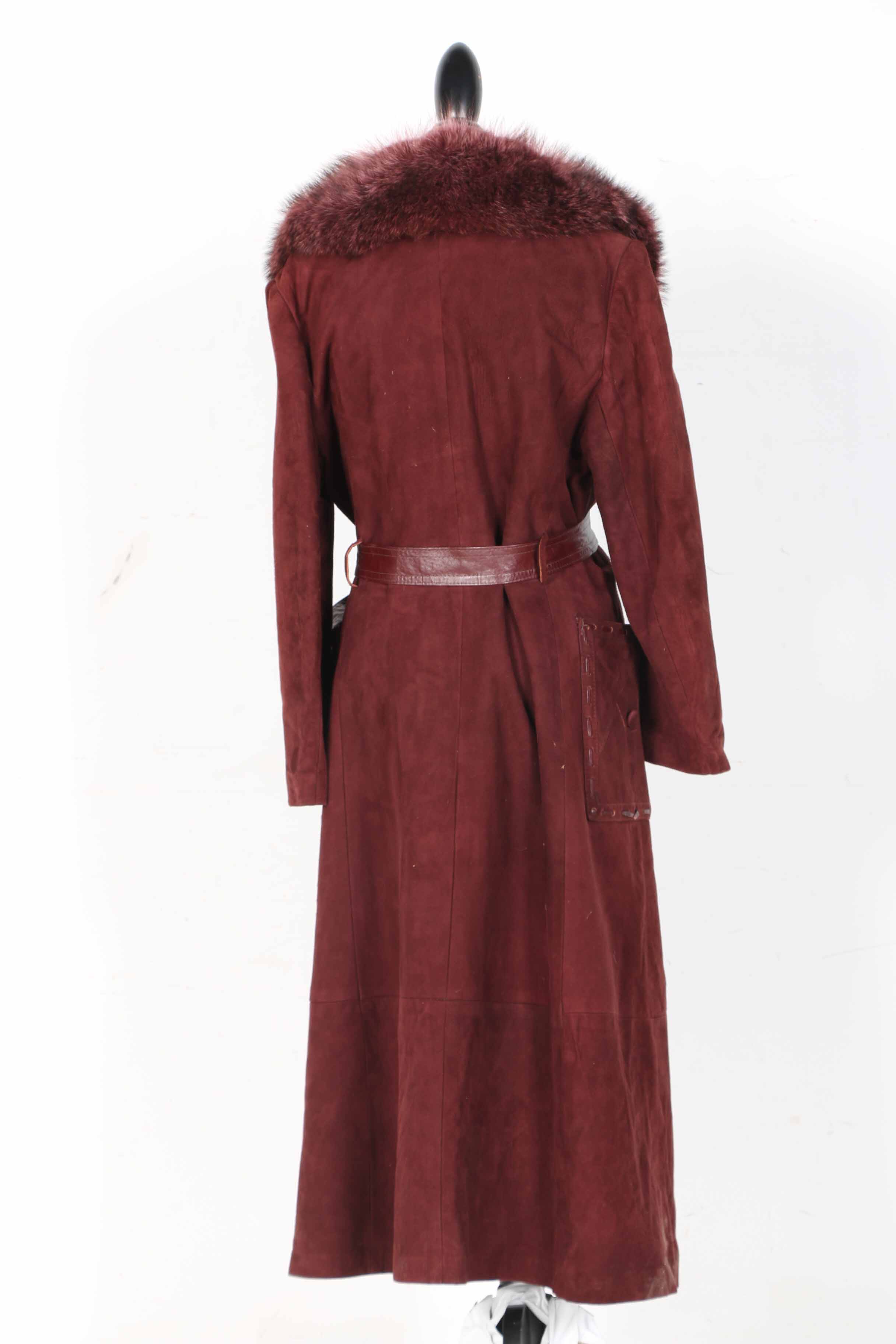 Charlotte's-West of Akron Suede and Fox Fur Coat