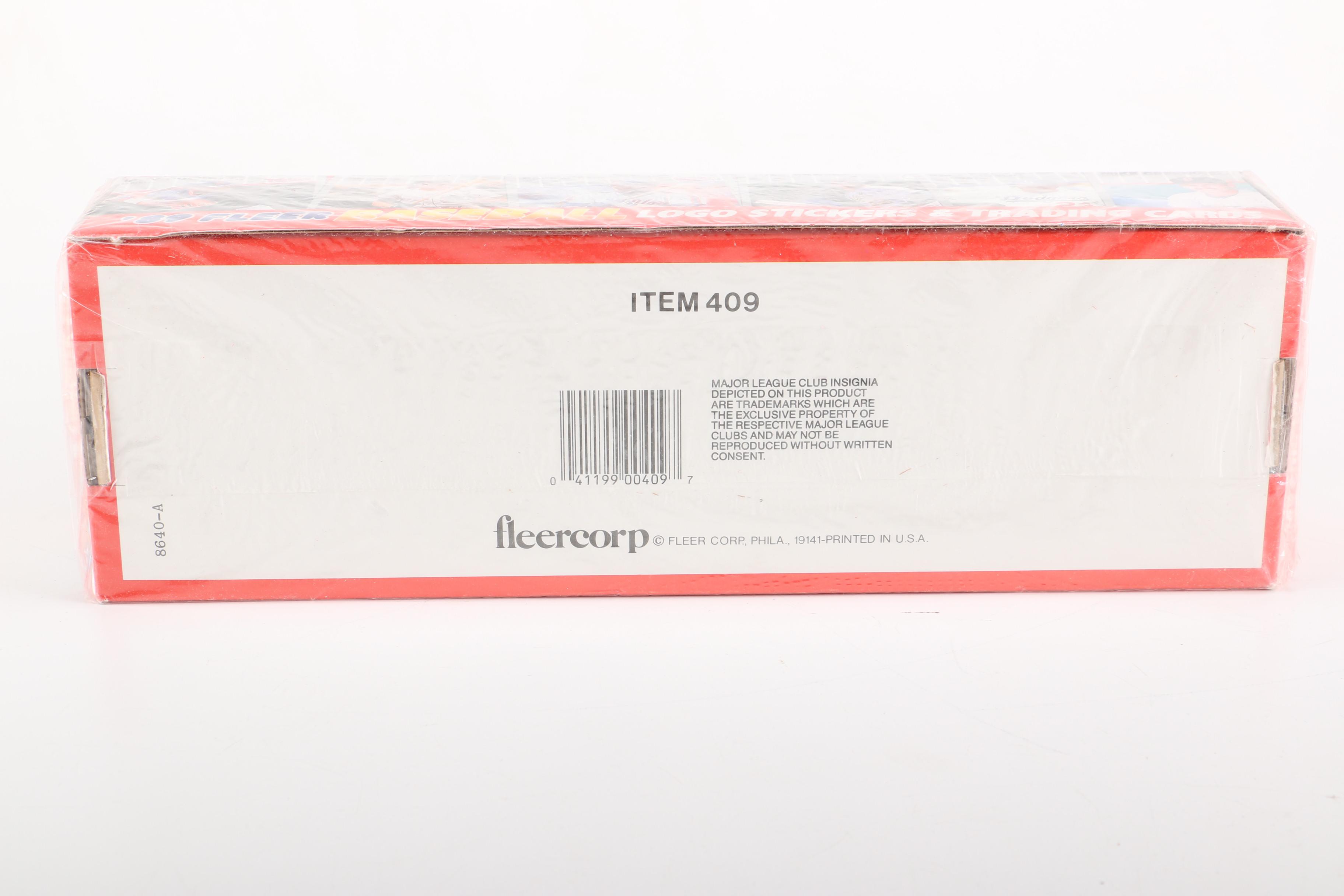 Boxes of Baseball Cards