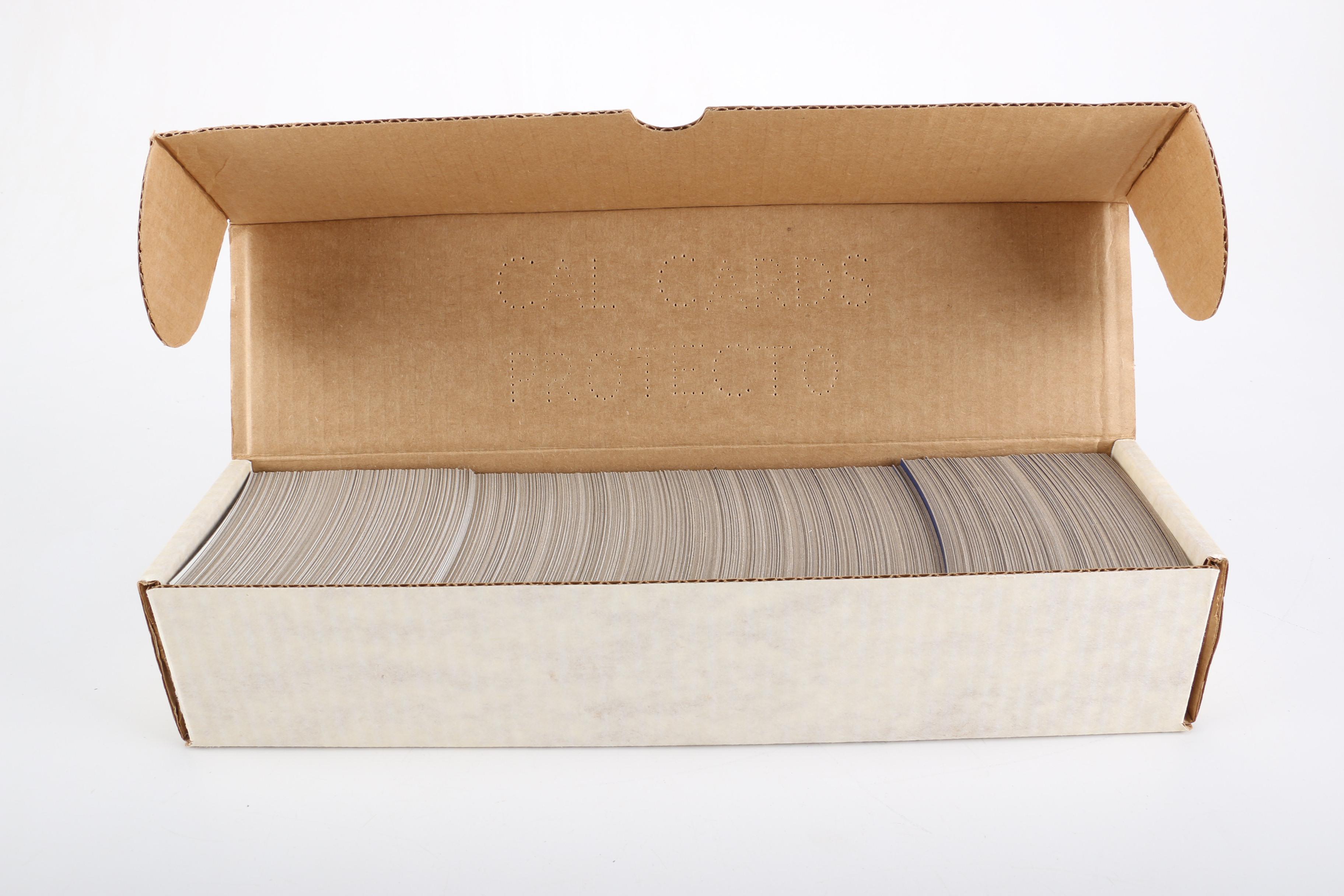 Boxes of Baseball Cards