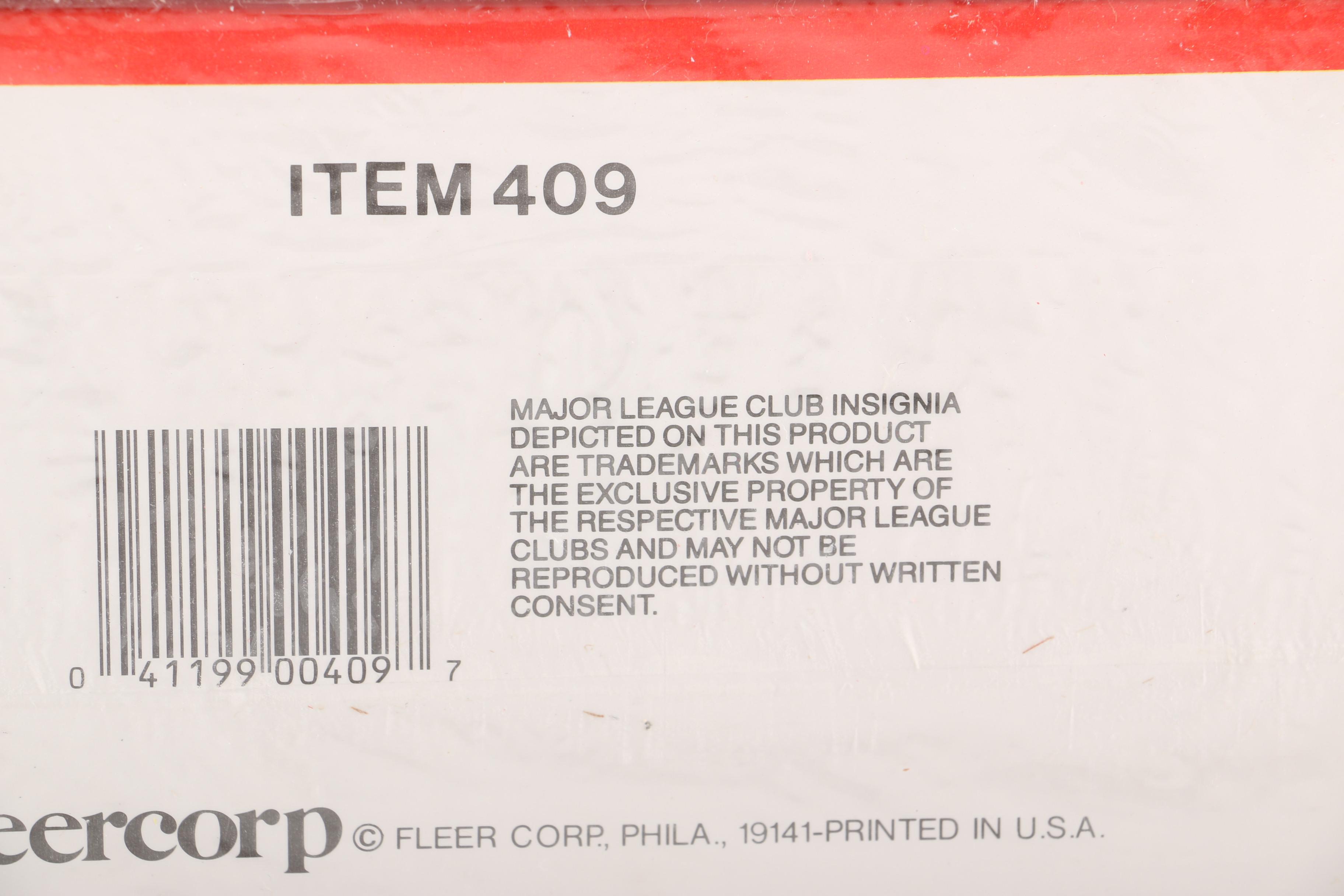 Boxes of Baseball Cards