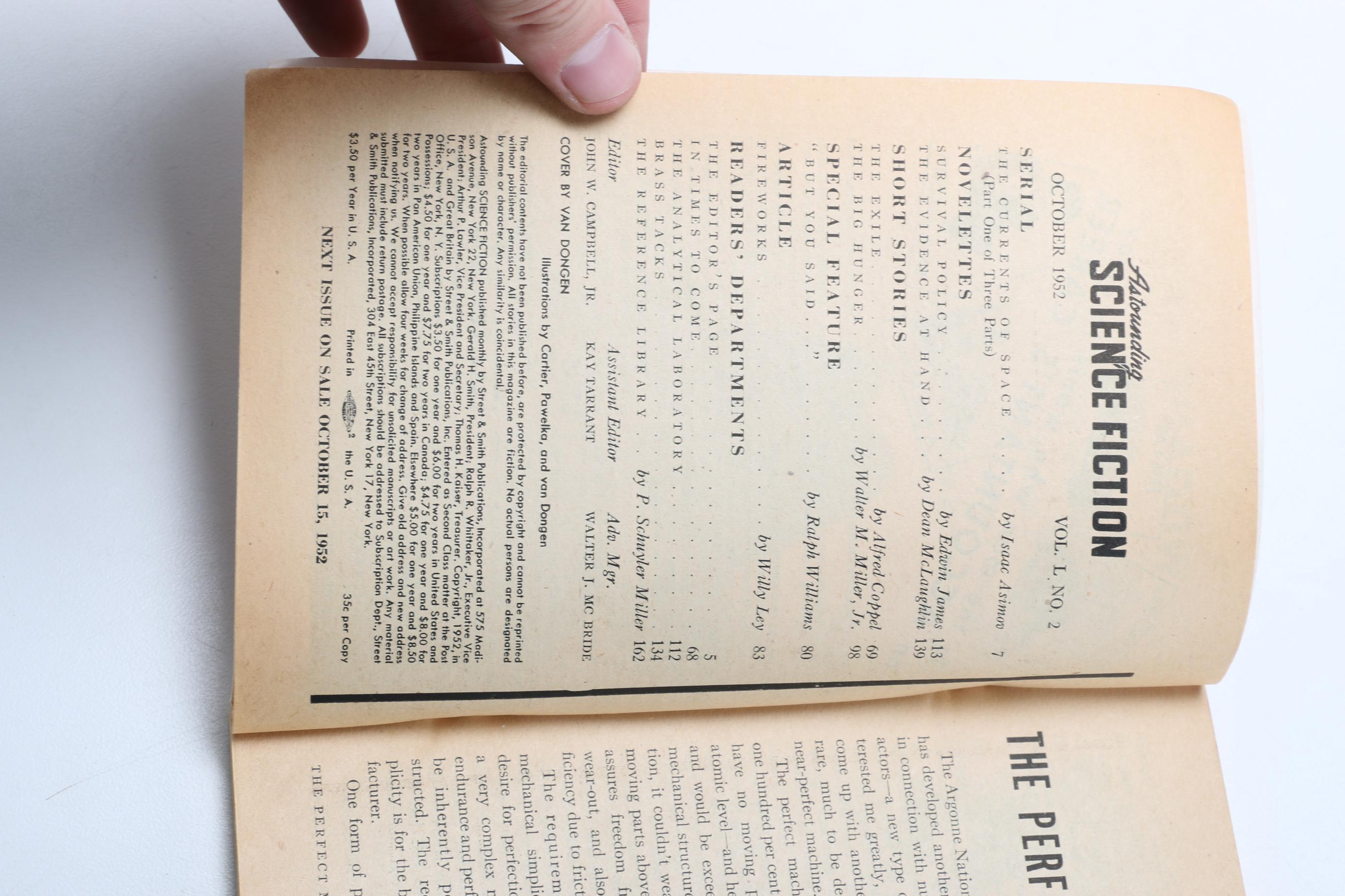 Collection of "Astounding Science Fiction" Pulp Fiction Magazines