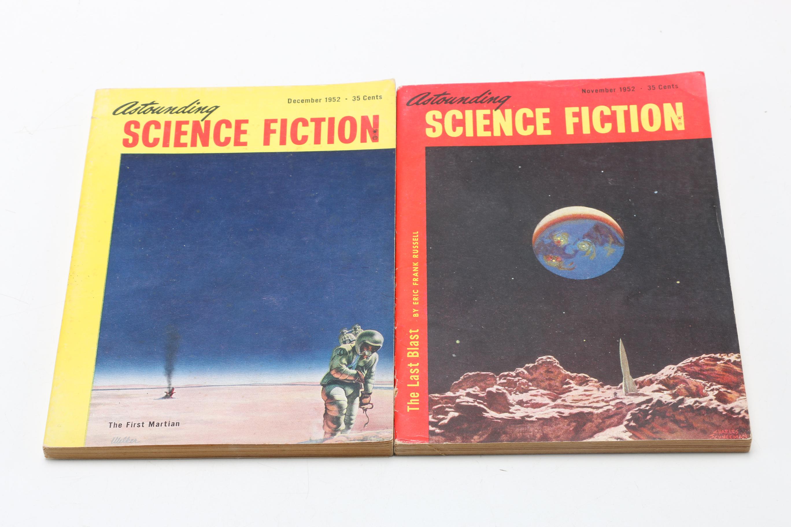 Collection of "Astounding Science Fiction" Pulp Fiction Magazines
