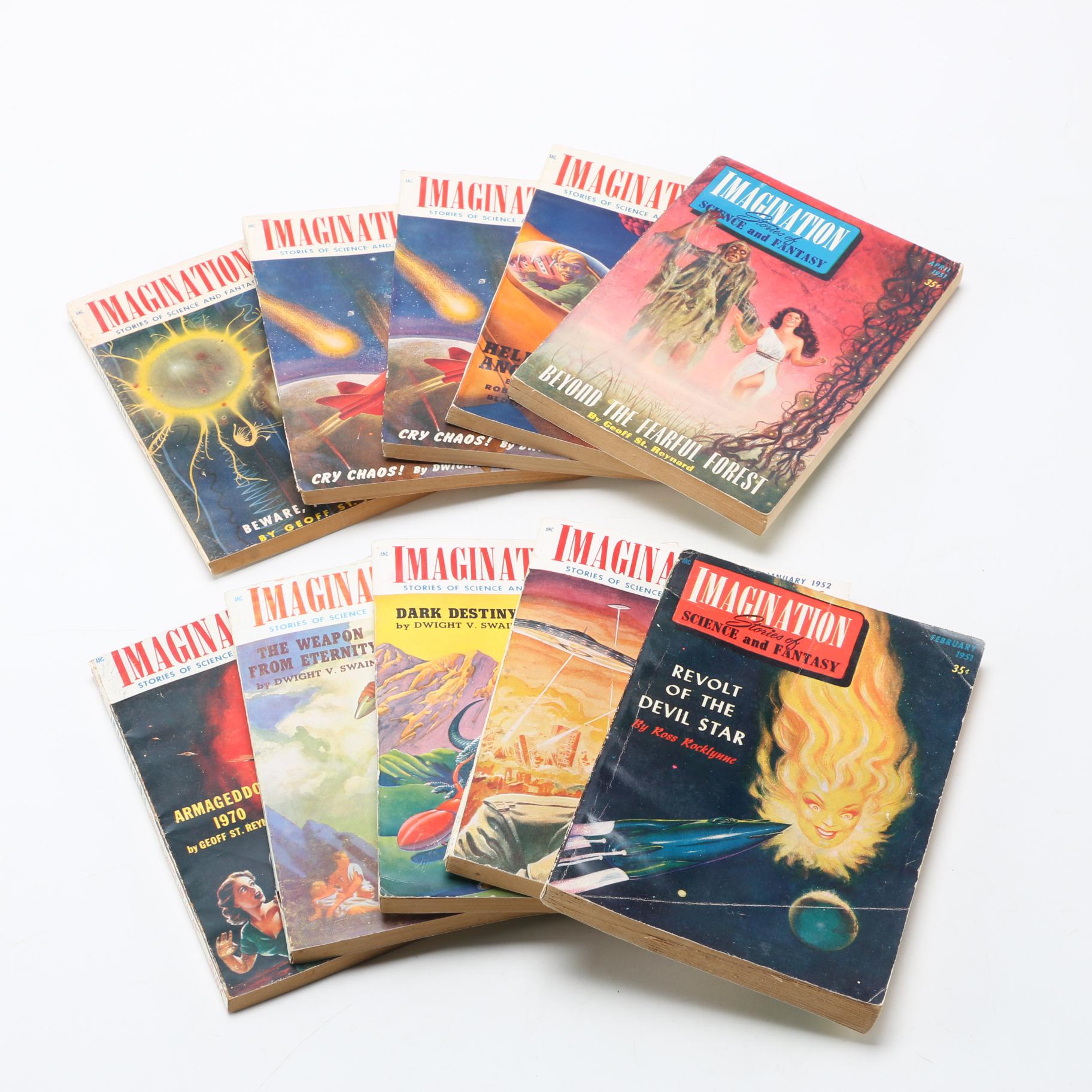 1951-52 Ten Issues of "Imagination Stories of Science and Fantasy"