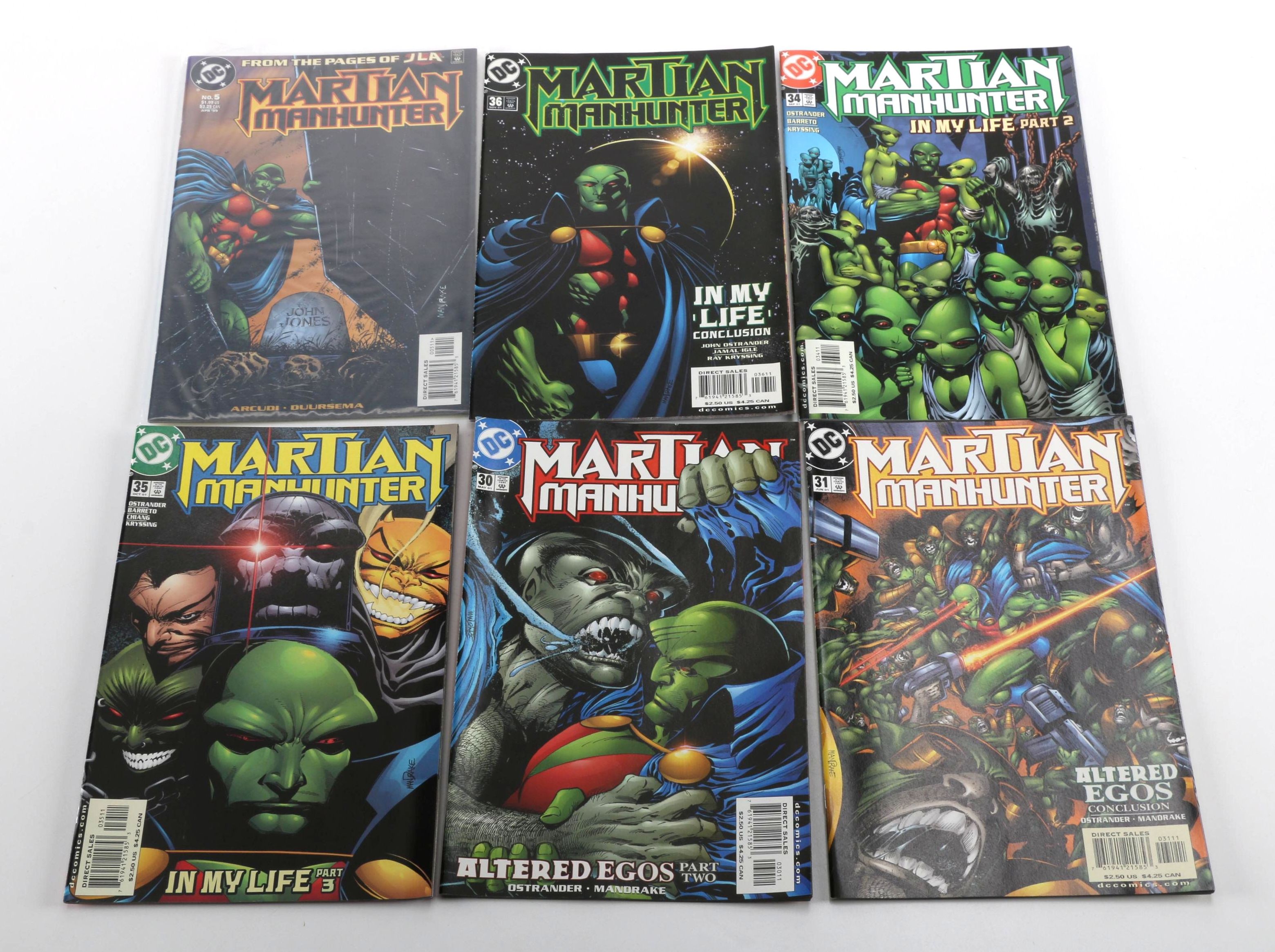 "Azrael Agent Of The Bat" and "Martian Manhunter" Modern Age Comic Books