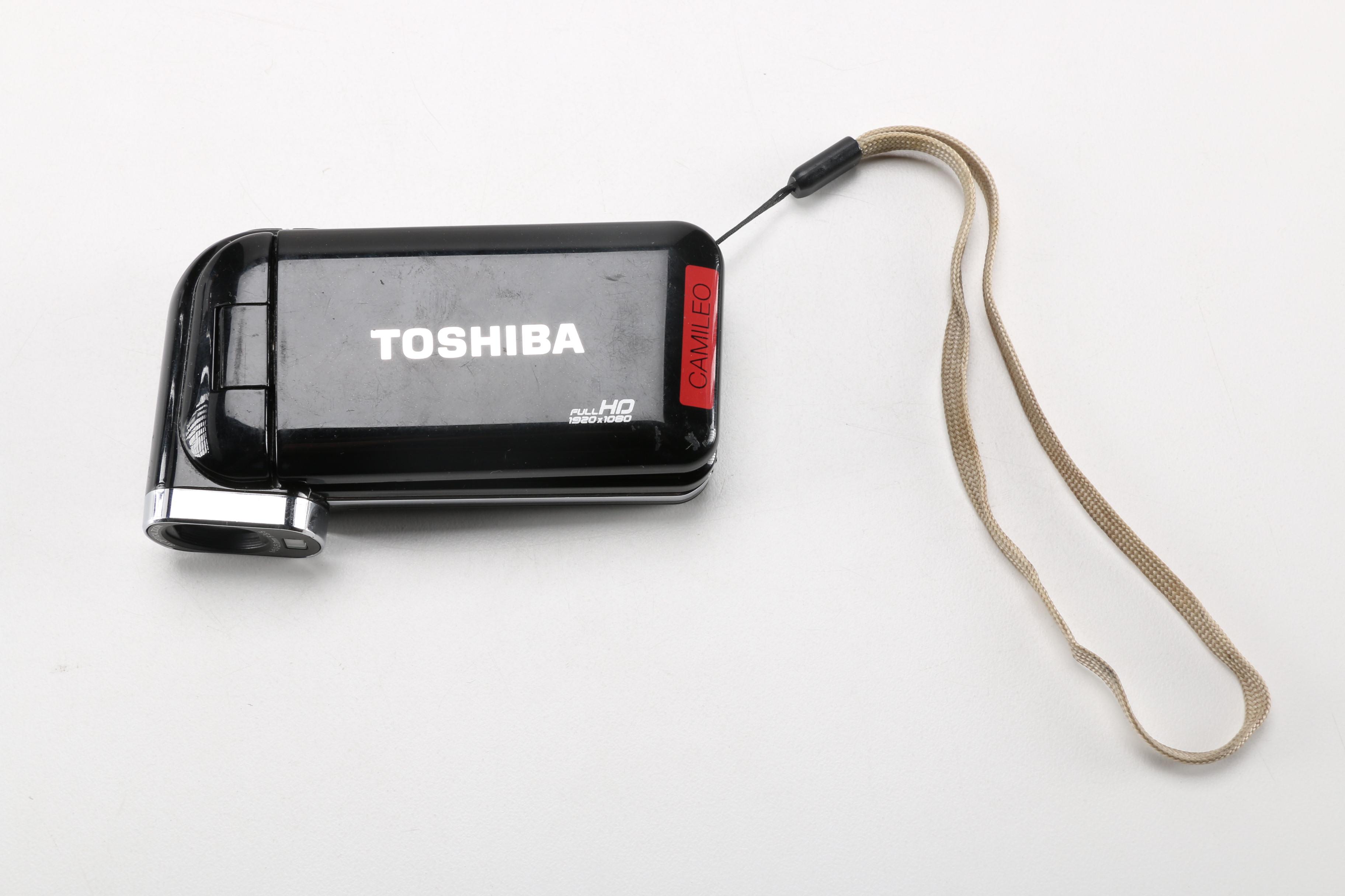 Toshiba Camileo P100 Camcorder and Two Uokoo WiFi IP Cameras