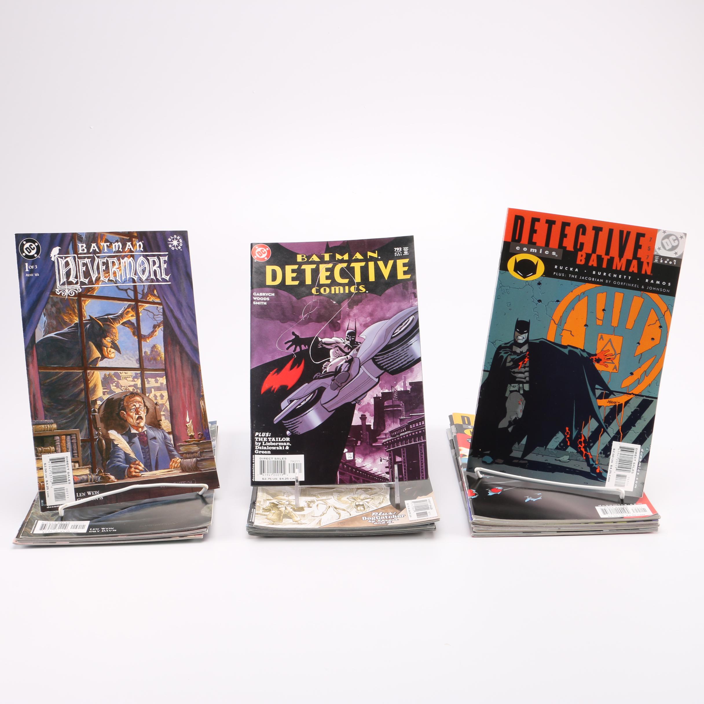 Complete "Batman: Nevermore" and Modern Age "Detective Comics" Comic Books