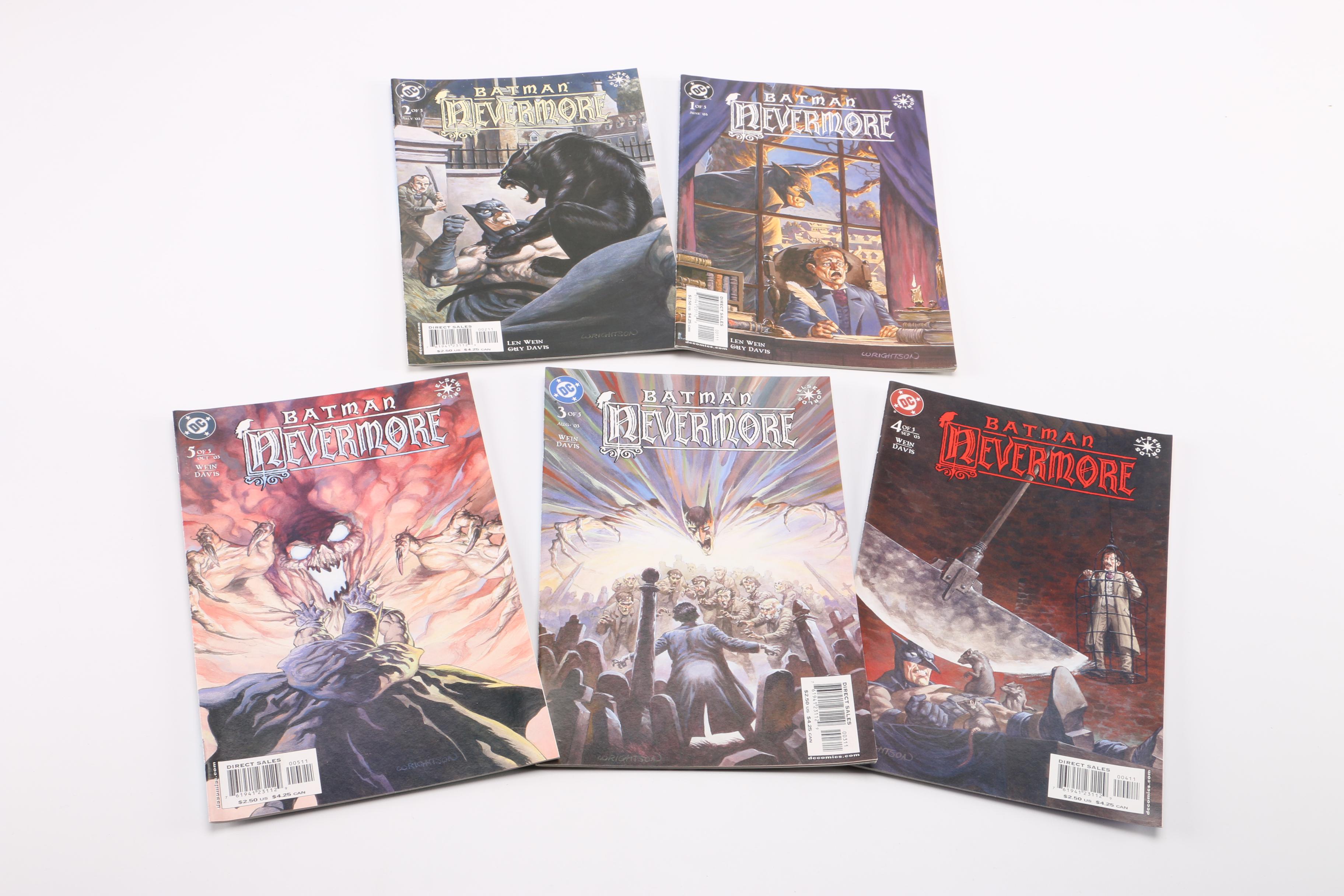 Complete "Batman: Nevermore" and Modern Age "Detective Comics" Comic Books