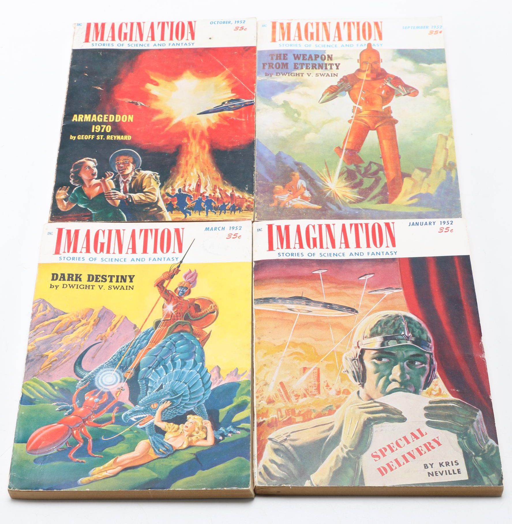 1951-52 Ten Issues of "Imagination Stories of Science and Fantasy"