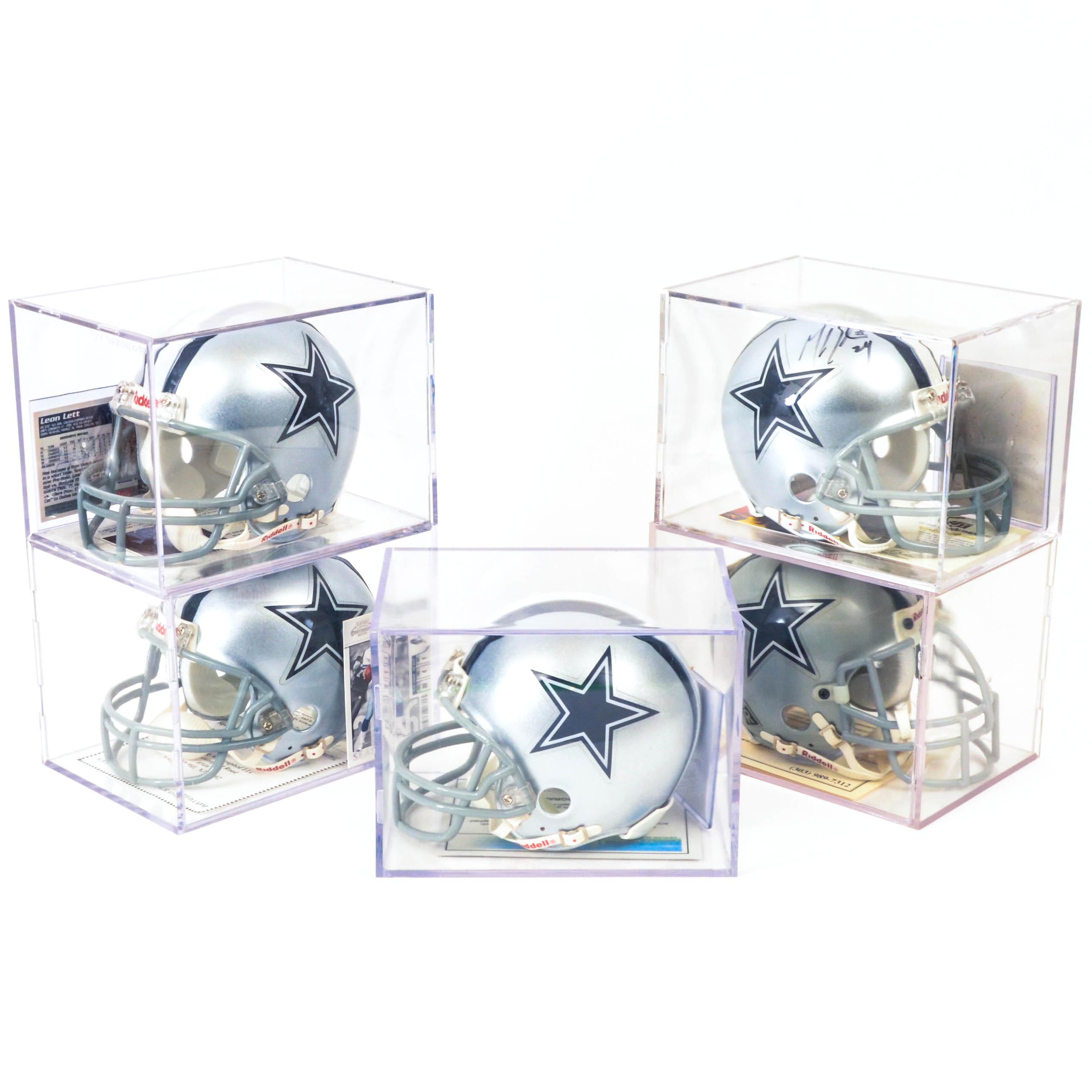 Dallas Cowboys Autographed Mini Helmets